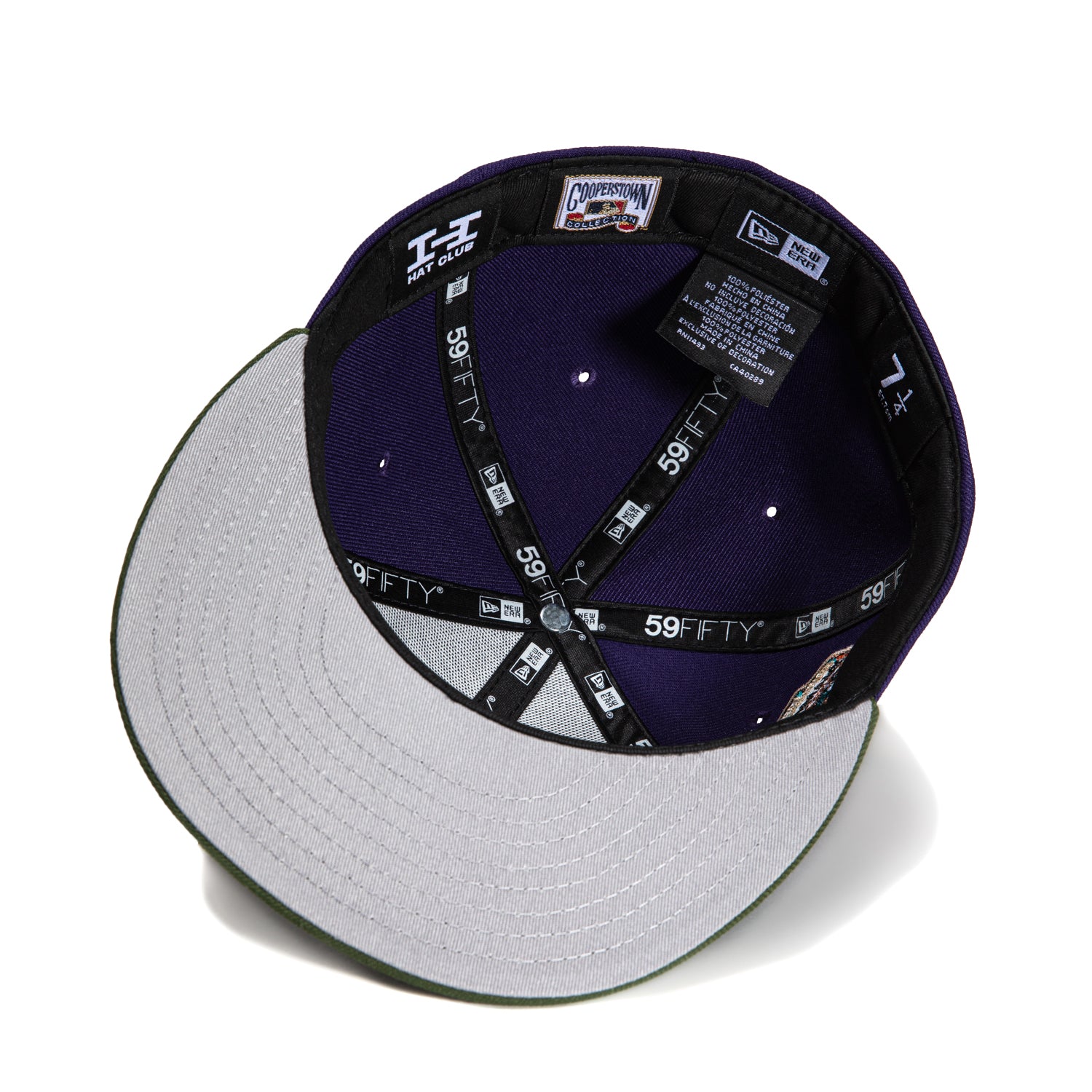 New Era 59Fifty Arizona Diamondbacks MLB Baseball Cap with Inaugural Patch - Purple & Olive - Adjustable Snapback Hat for Men & Women | Perfect for Baseball Games, Sports Fans & Streetwear Fashion