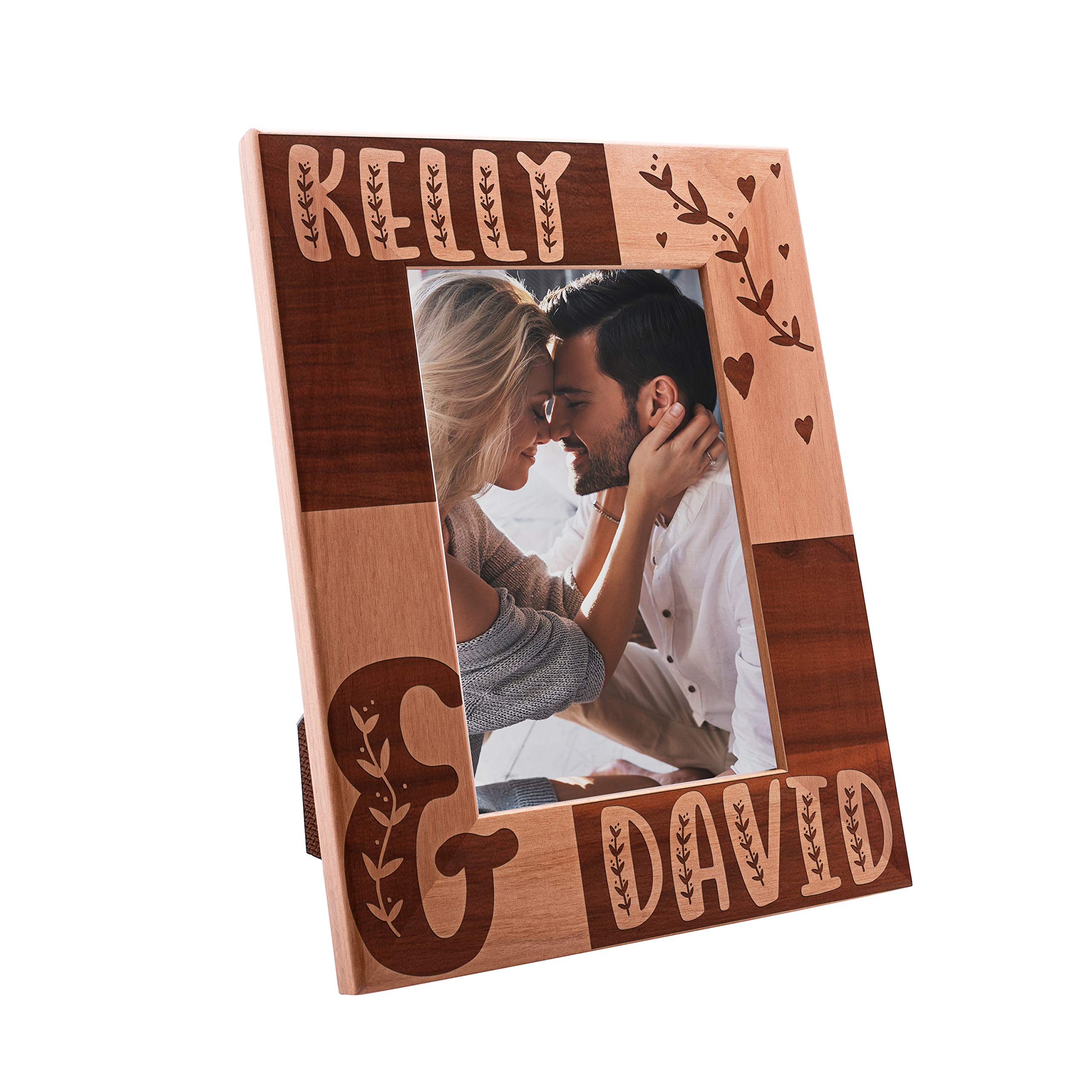 Personalized 4x6 Wedding Picture Frame for Couples - Romantic Engraved Photo Frame, Perfect for Engagement, Valentine's Day & Wedding Gifts | Ideal for Home Decor, Anniversary Presents & Love Keepsakes