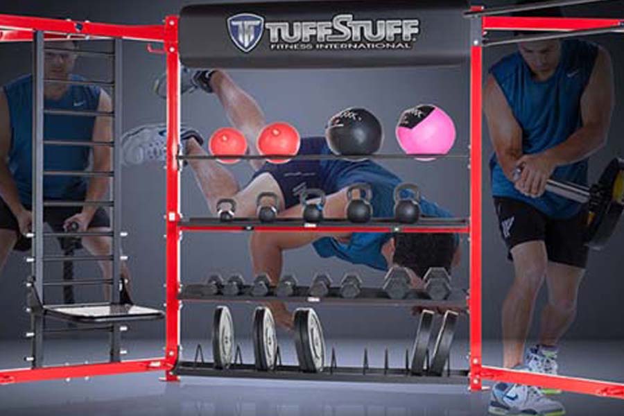 TuffStuff CT8 COMPACT Home Gym System - Strength Training Equipment for Full Body Workouts | Perfect for Home Fitness, Small Spaces & Personal Training