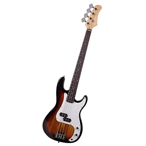 Premium Electric Bass Guitar with Fire Style Finish - Fast 3-7 Day US Shipping | Perfect for Stage Performances & Rock Music Lovers