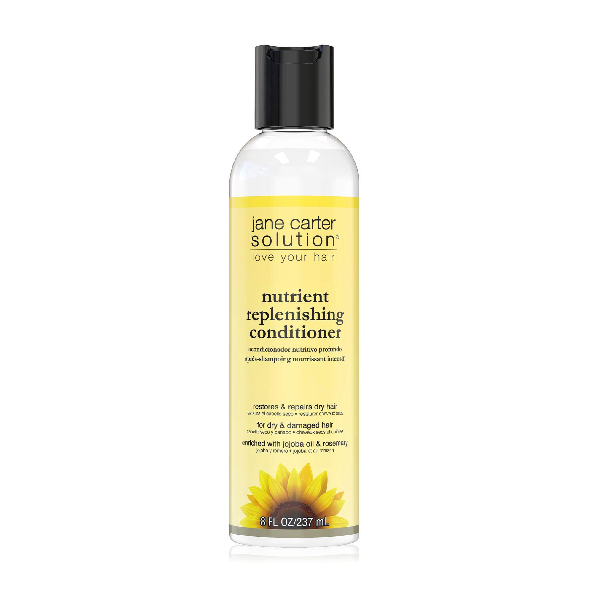 JANE CARTER SOLUTION Nutrient Replenishing Conditioner 8oz - Deep Nourishing & Repairing Hair Treatment for Dry, Damaged Hair | Restorative Leave-In Conditioner for Curly, Natural, Color-Treated Hair | Salon-Quality Hair Care at Home