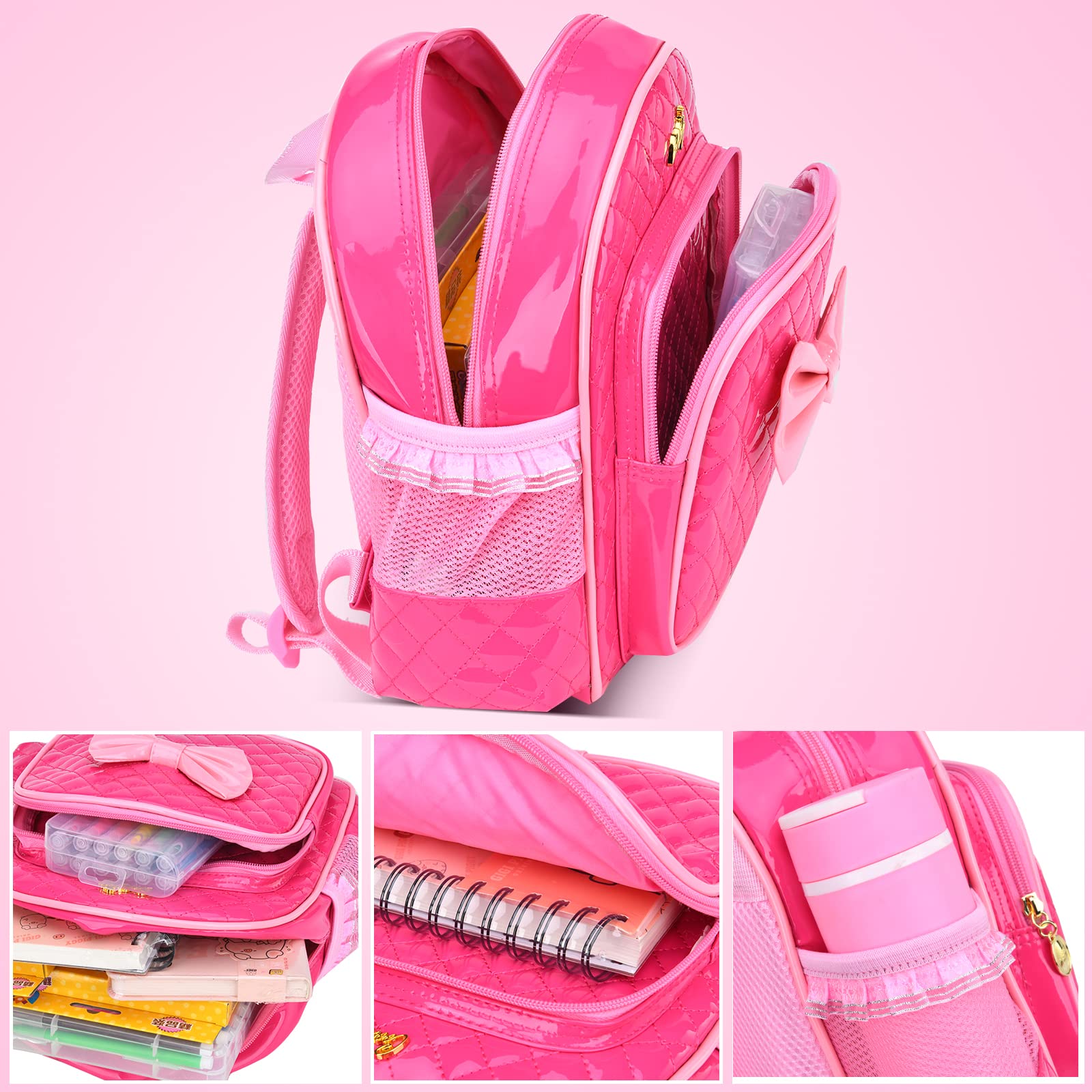 Durable Waterproof Toddler Backpack for Girls - Cute Preschool & Kindergarten Kids Bag for School, Travel & Outdoor Activities