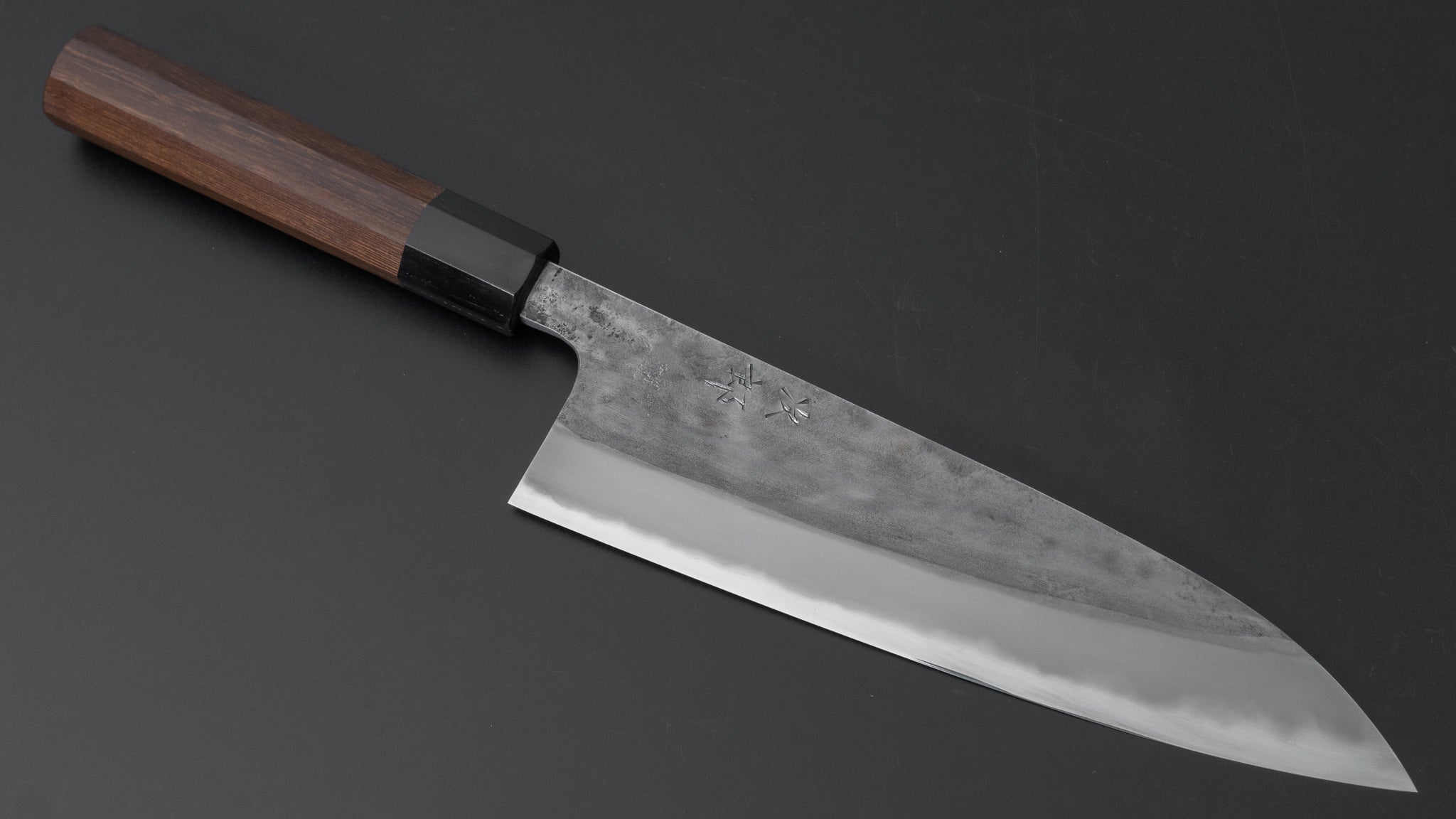 Premium Jiro Tsuchime Wa Gyuto 210mm Japanese Chef Knife with Taihei Tagayasan Handle - Perfect for Sushi, Meat Slicing & Professional Kitchen Use