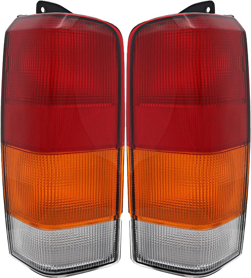 Jeep Cherokee Tail Lights Lamps Set - Compatible with 1997-2001 Models (Driver & Passenger Side) - Replacement for Broken or Foggy Lights - Perfect for Off-Roading & Night Driving
