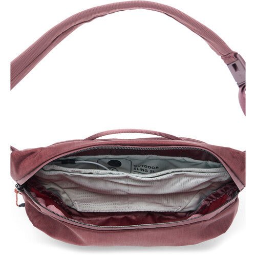Peak Design Outdoor Sling 2L Eclipse - Waterproof Camera Bag for Travel & Hiking - Compact Crossbody Pack for DSLR, Mirrorless & Everyday Essentials