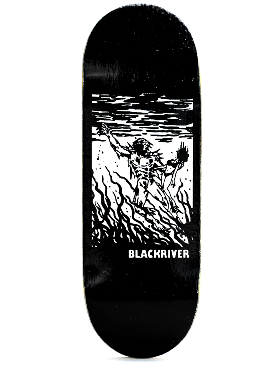 Blackriver Fingerboard Deck - Broadcast Swamp Monster | Professional Finger Skateboard for Tricks & Stunts | Perfect for Skateboard Enthusiasts & Collectors | Indoor & Outdoor Use