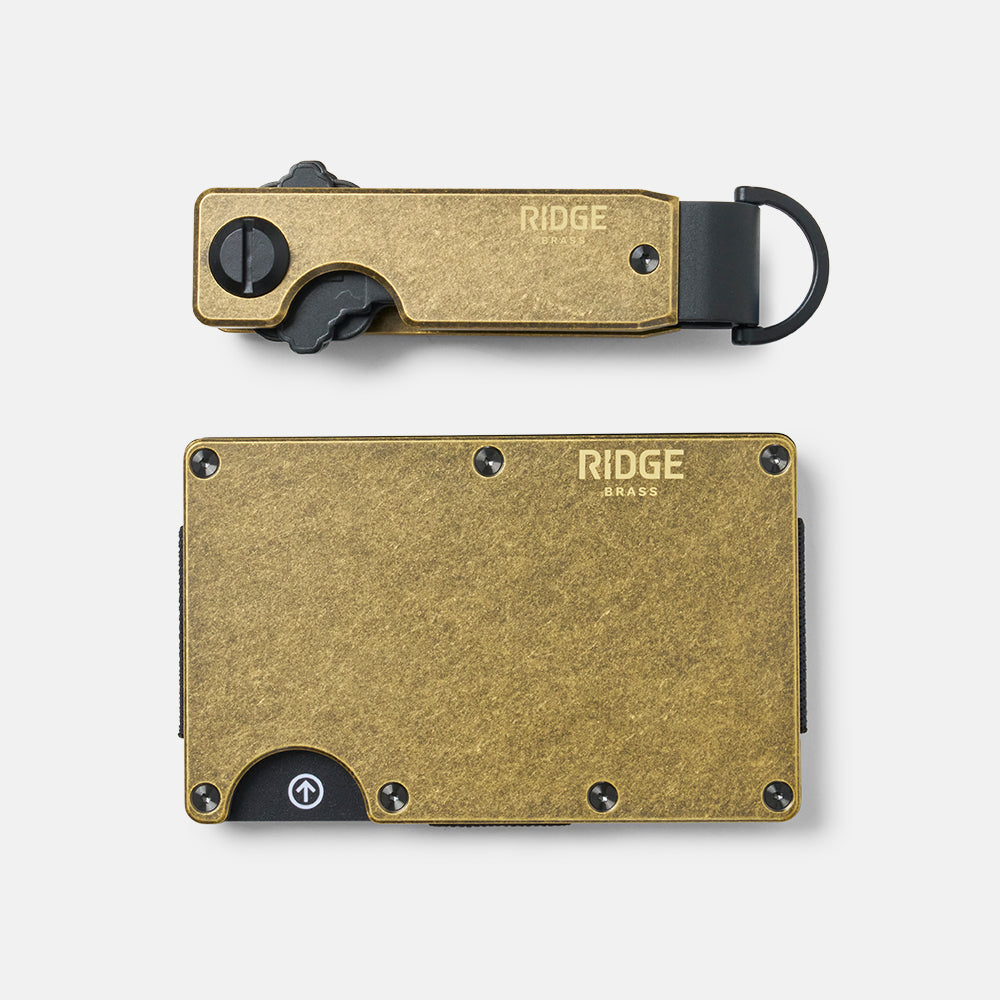 Premium Brass Daily Driver Kit - Durable & Stylish EDC Essentials for Everyday Carry & Outdoor Adventures