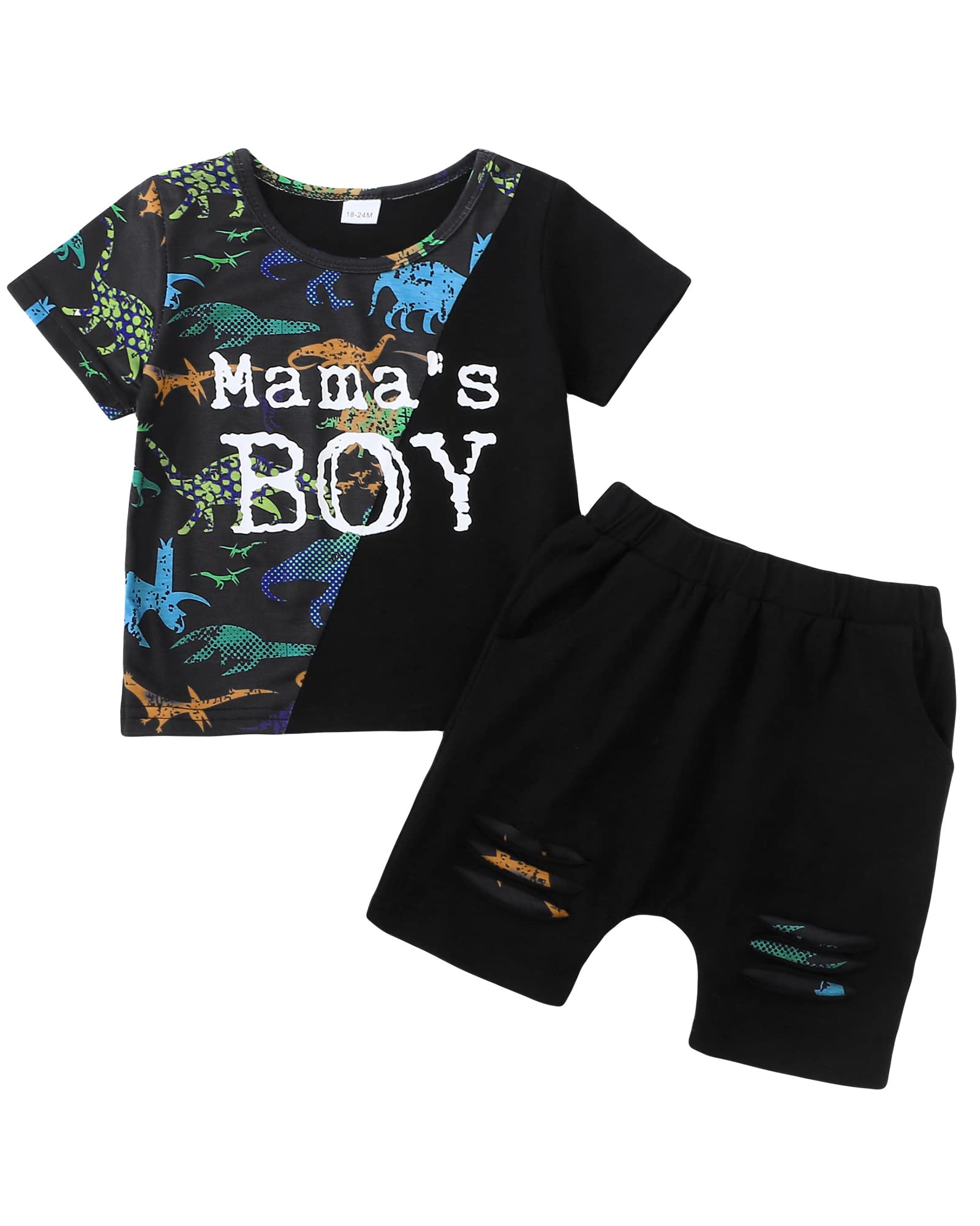 Toddler Boys' Short Sleeve Cotton Summer Outfits Set - Soft & Breathable Baby Boy Clothes for Playtime, Daycare & Outdoor Adventures