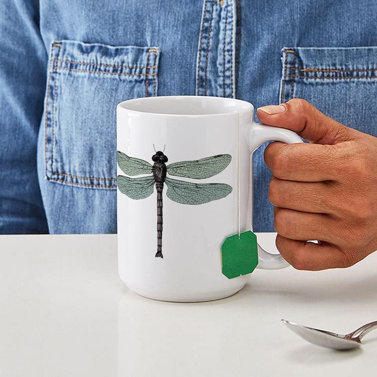 Dragonfly Large Ceramic Coffee Mug 15 oz (444 ml) - Perfect for Home, Office & Gifts | CafePress