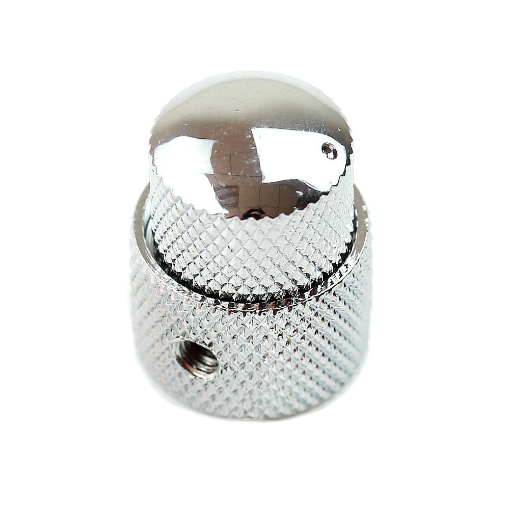 Premium Dual Concentric Stacked Control Knobs for Electric Guitar & Bass - Chrome Finish | Perfect for Volume/Tone Adjustment & Custom Guitar Upgrades