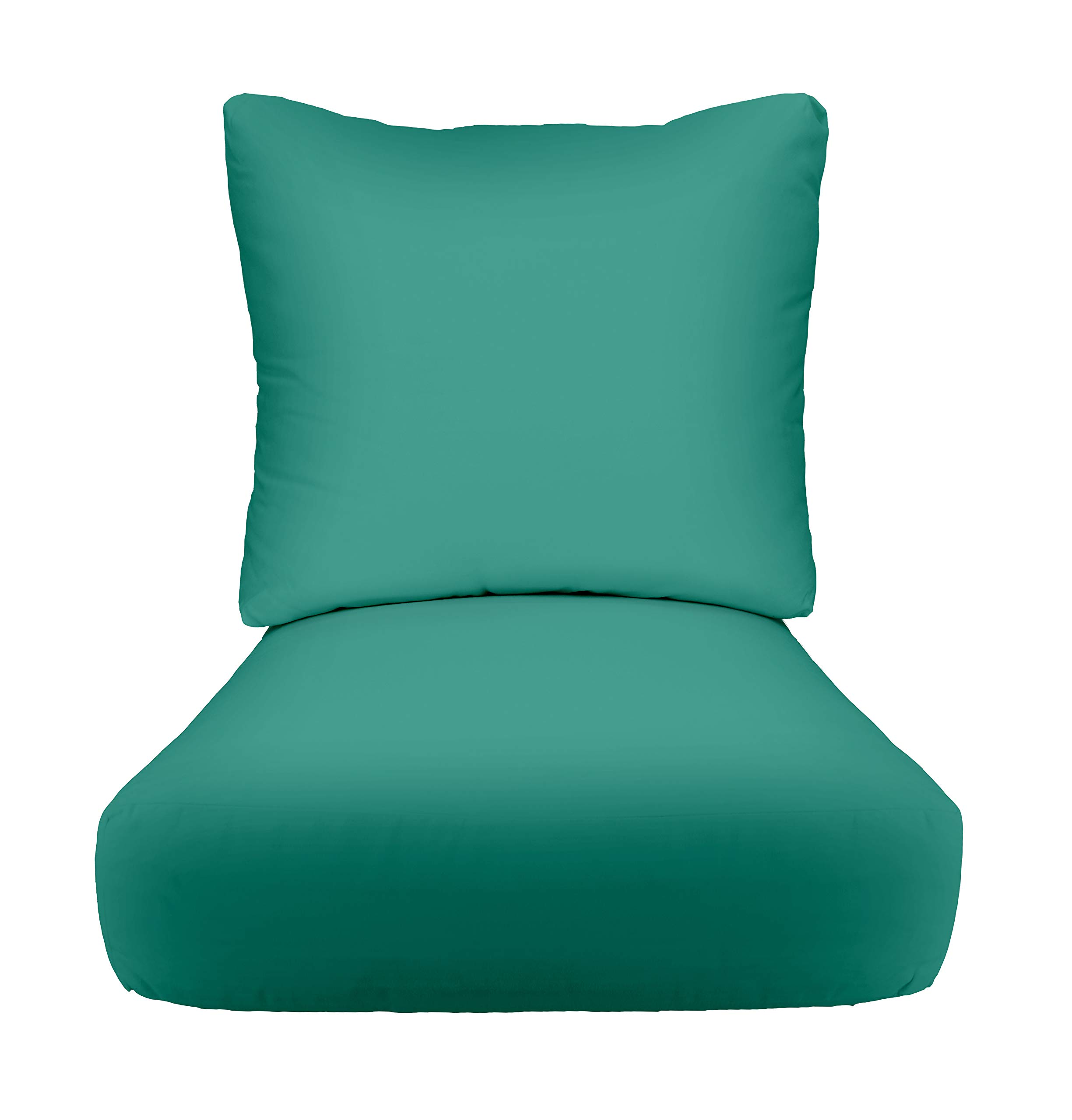 RSH DECOR: Sunbrella Deep Seating Cushion with Pillow Back - 23” x 24” Waterproof & Fade-Resistant Outdoor Chair Cushion Set for Patio Furniture - Premium Performance Fabric - Perfect for Poolside, Garden & Backyard Relaxation