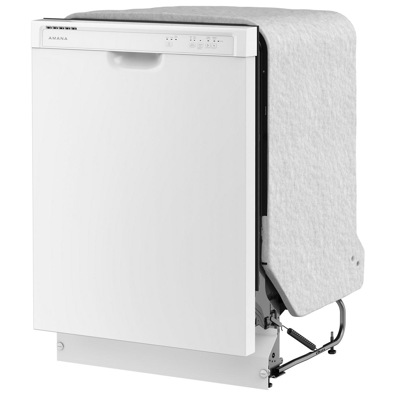 Amana 24 Inch Built-In Dishwasher ADFS2524RW - Stainless Steel Interior, Quiet Operation, Energy Star Certified - Perfect for Small Kitchens and Apartments