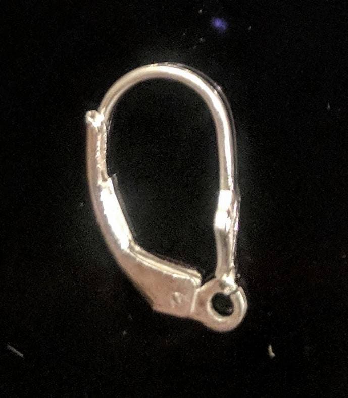 Solid Sterling Silver or 14kt Yellow/White Gold Lever Back Dangle Earrings - Open Ring Design, Handcrafted in USA (Style 242-045) - Perfect for Weddings, Parties & Special Occasions