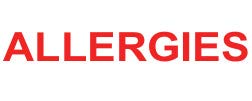 Allergy Stamp - Grey Self Inking Stamp with Red Ink for Medical Forms & Prescriptions