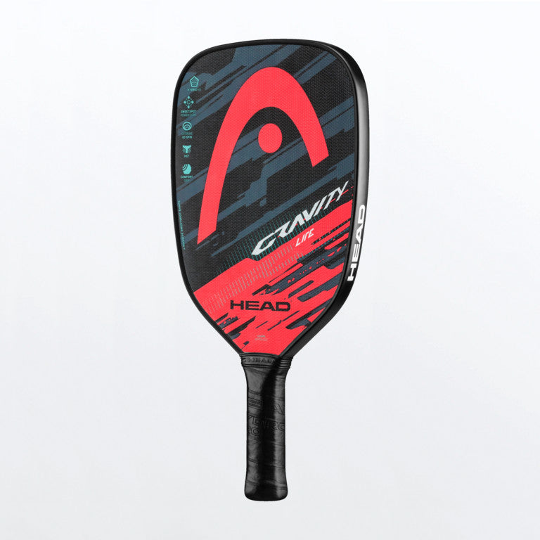 Head Gravity Lite Pickleball Paddle - Lightweight Carbon Fiber Paddle for Control & Power - Perfect for Beginners & Intermediate Players - Indoor & Outdoor Court Play