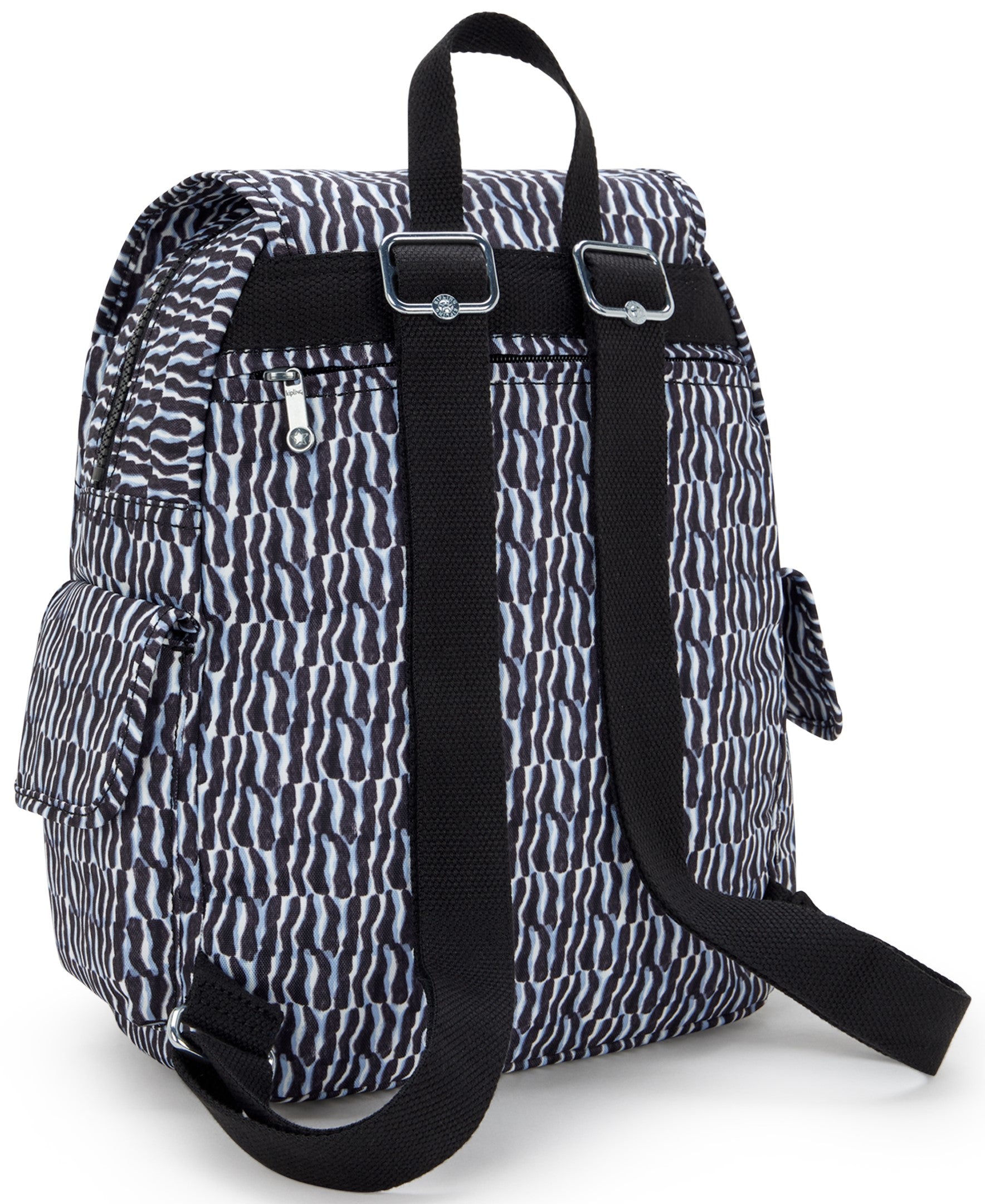 Kipling City Pack Small Printed Backpack - Lightweight Travel Daypack for Women & Teens | Perfect for School, Work, Vacation & Daily Use | Holiday Waves Design