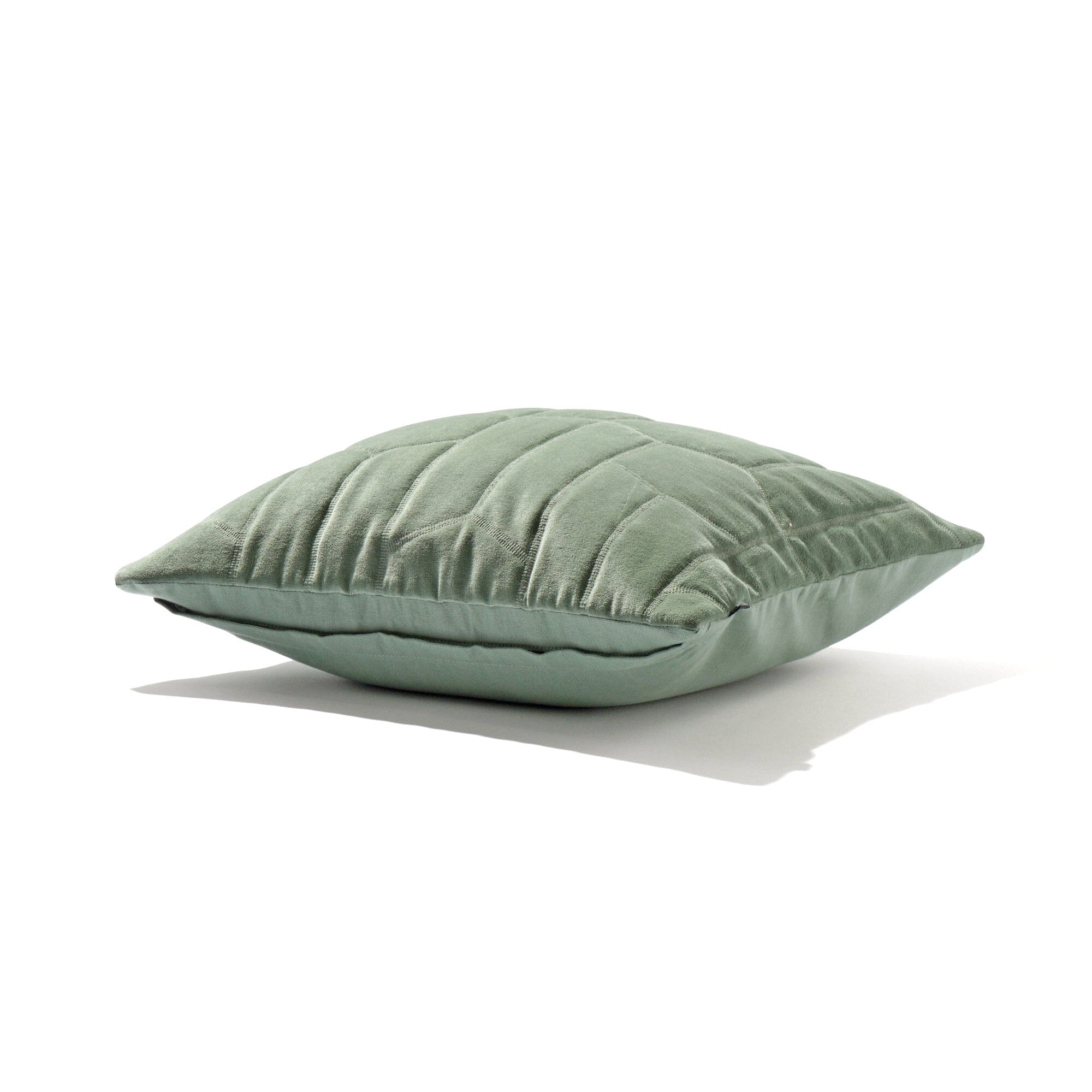 Geome Quilt Cushion Cover 45x45 Inches Green - Soft Decorative Pillow Case for Sofa, Bed, Living Room & Home Decor