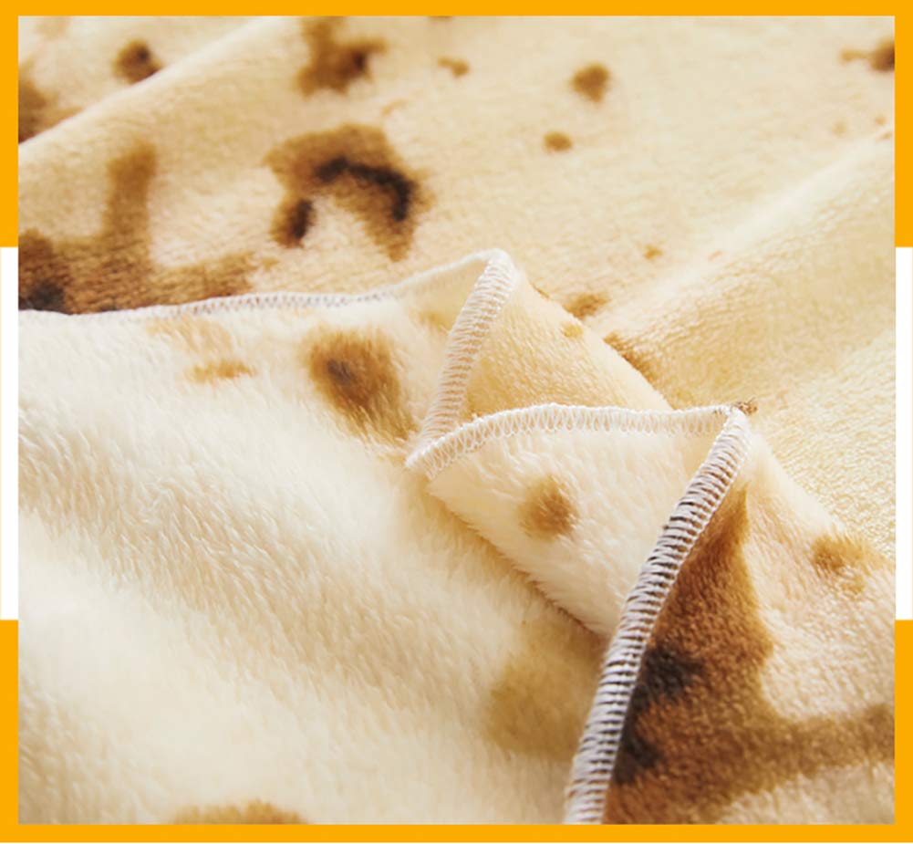 Liveinu Flannel Fleece Blanket - 70 Inch Round Pizza Wrap Throw Blanket | Funny Realistic Food Design | Cozy Novelty Blanket for Couch, Bed, Movie Nights & Gifts