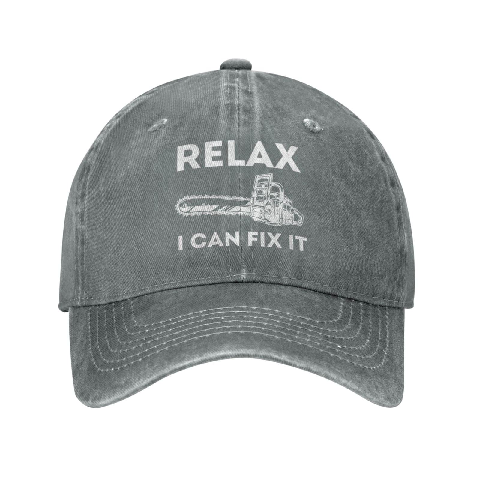 I Fix Stuff Hat - Vintage Dad Cap for Women & Men - Relaxed Fit Adjustable Baseball Cap - Perfect for DIY, Handyman, Mechanic & Outdoor Activities