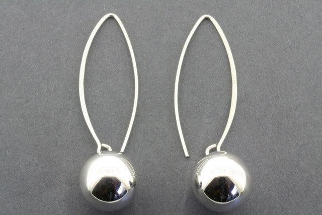 Elegant Long Drop Ball Earrings for Women - Dainty Gold & Silver Dangle Earrings - Perfect for Parties, Weddings & Everyday Wear