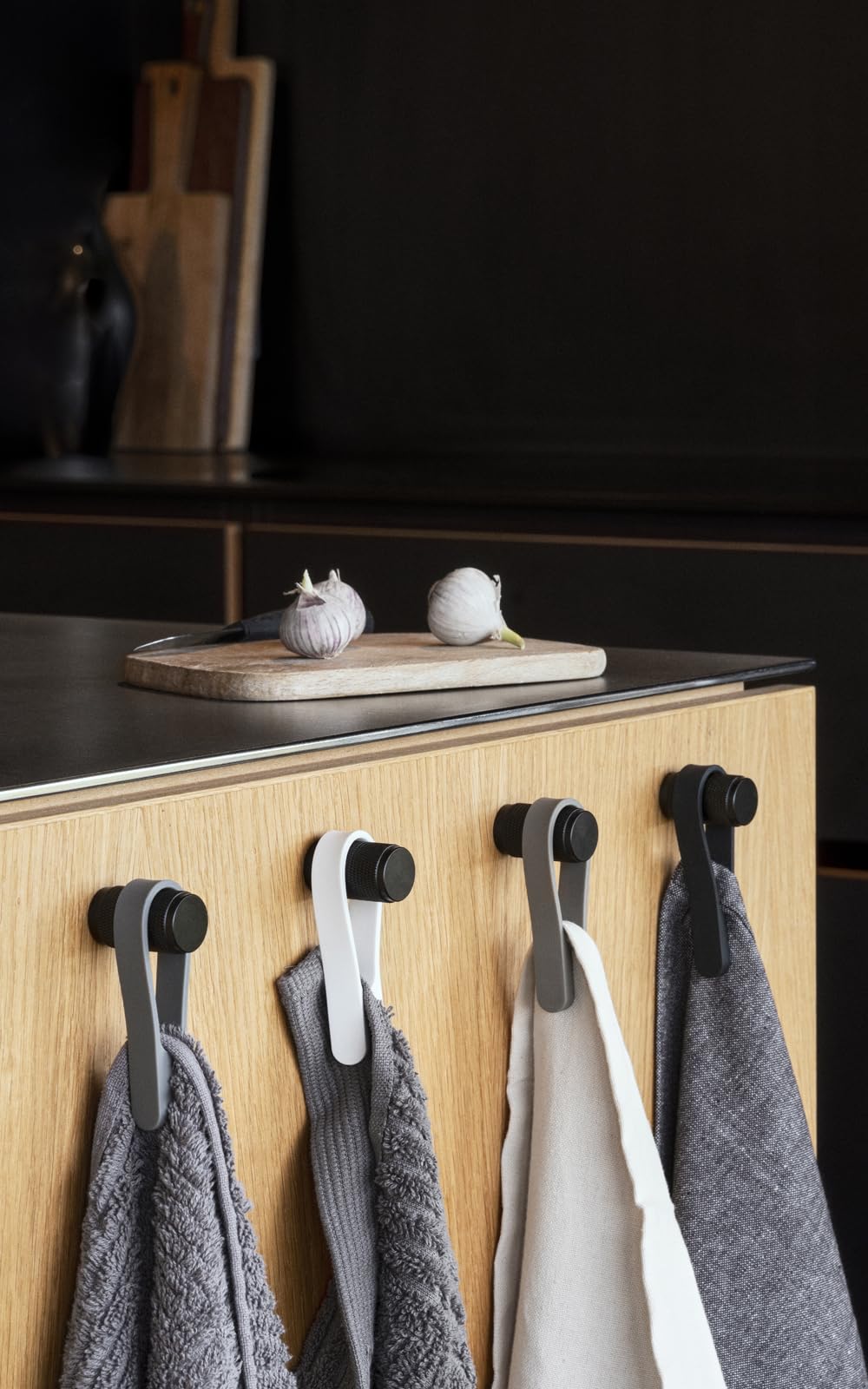Zone Denmark Loop Towel Clip - Magnetic Towel Hanger for Bathroom & Kitchen (Pack of 2, 3.54