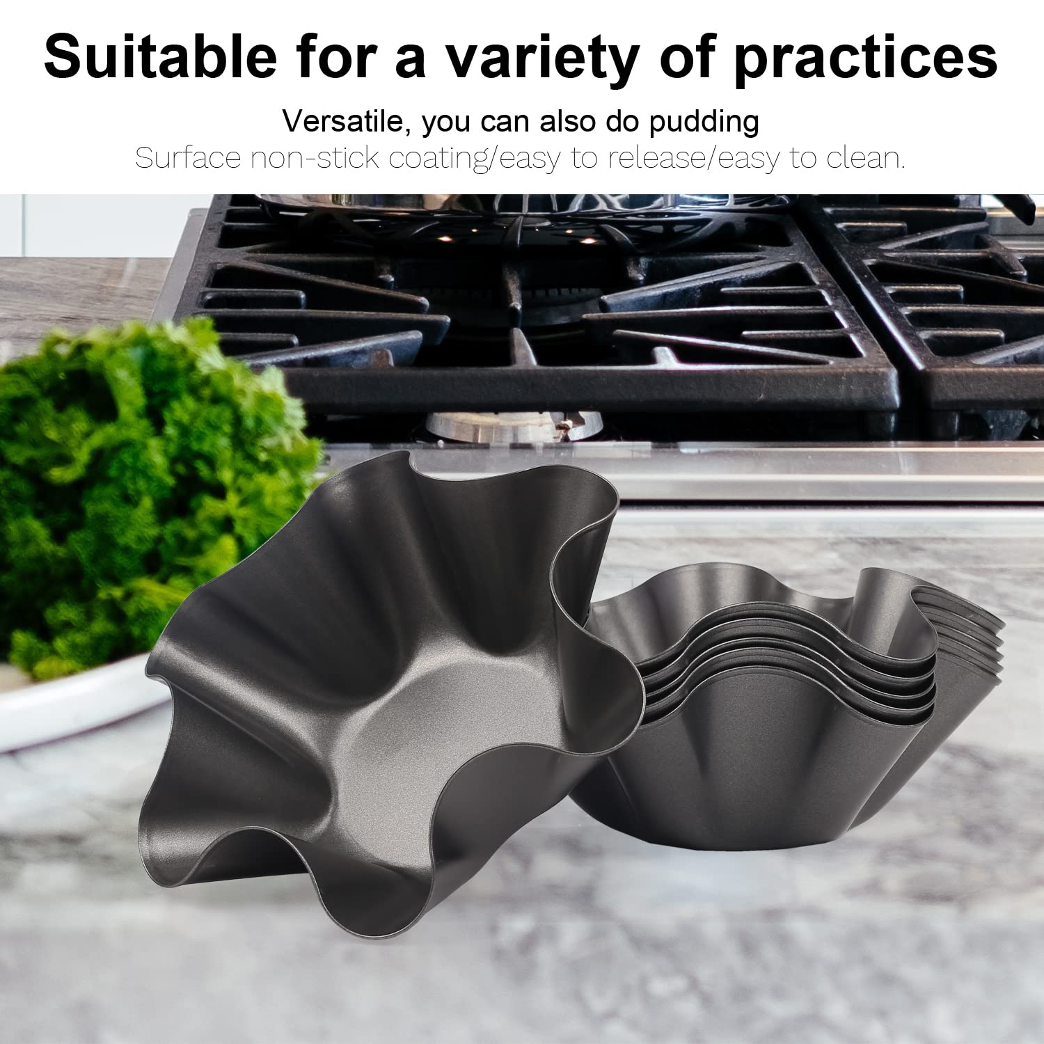 RUVINCE Nonstick Taco Bowl Maker - 4-Pack Tortilla Shell Mold for Perfect Taco Bowls & Salad Shells | Ideal for Home Cooking, Parties & Mexican Food Night