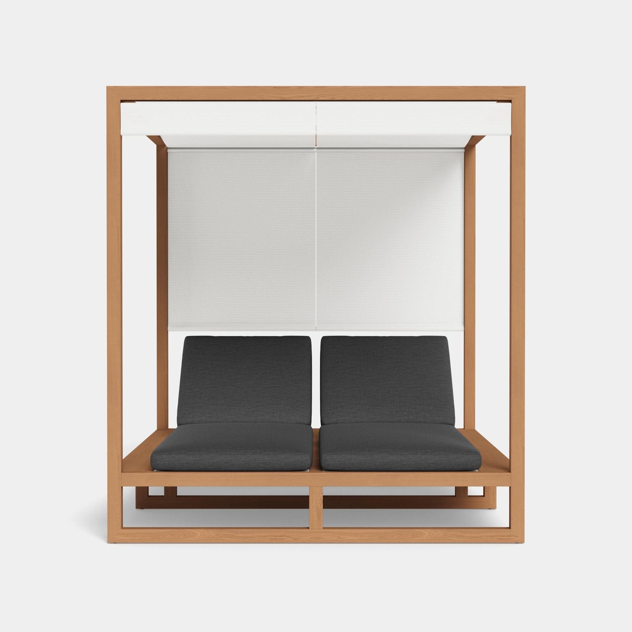 Premium Hayman Teak Batyline Cabana - Durable Outdoor Sunshade for Poolside, Beach & Patio Relaxation