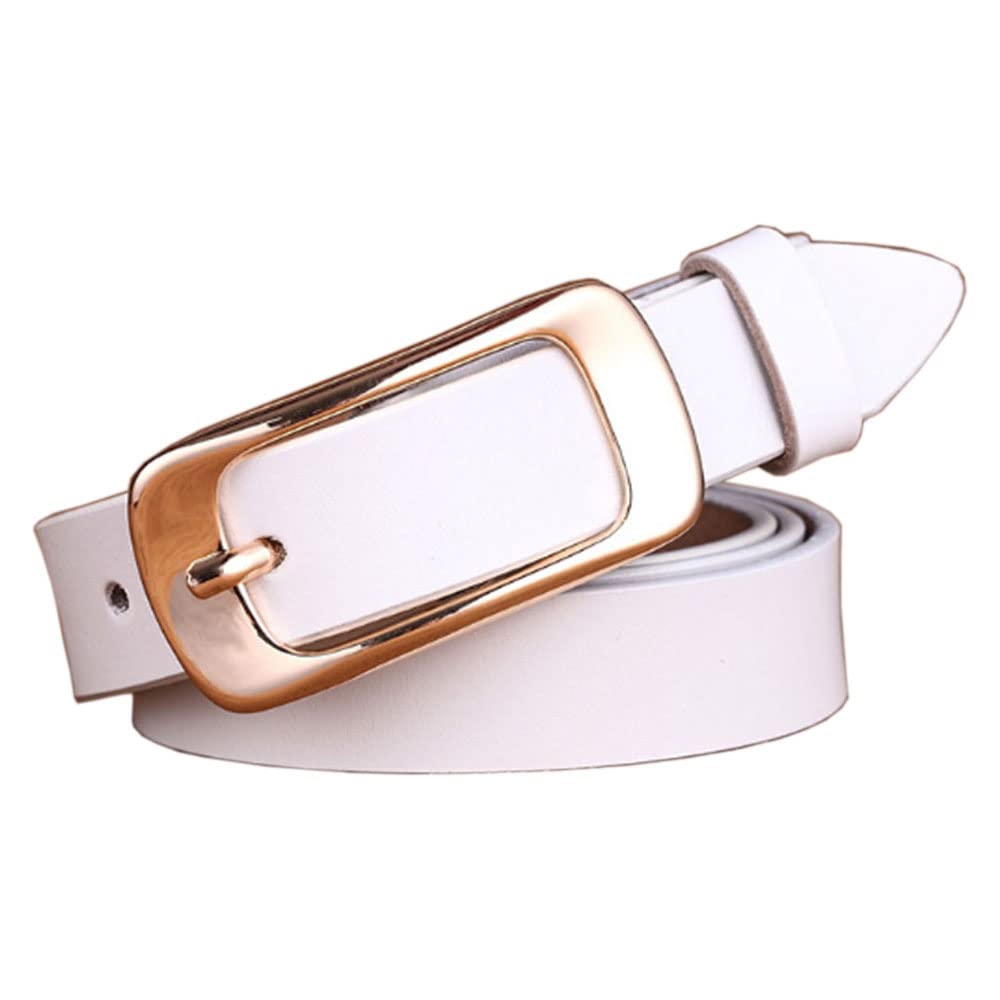 Genuine Leather Women's Belt for Jeans, Pants & Dresses - Adjustable Waist Belt with Pin Buckle - Perfect for Casual, Office & Evening Outfits