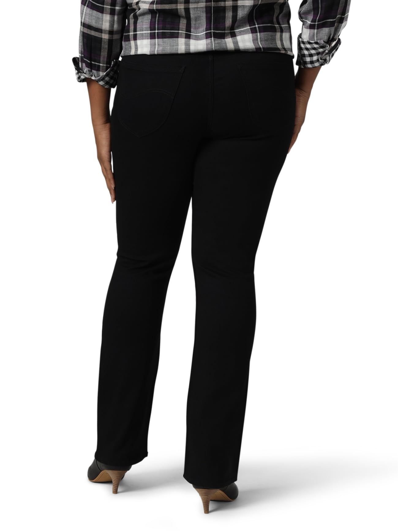 Riders by Lee Indigo Women's Midrise Bootcut Jeans - Comfortable Stretch Denim Pants for Casual Wear & Everyday Outfits