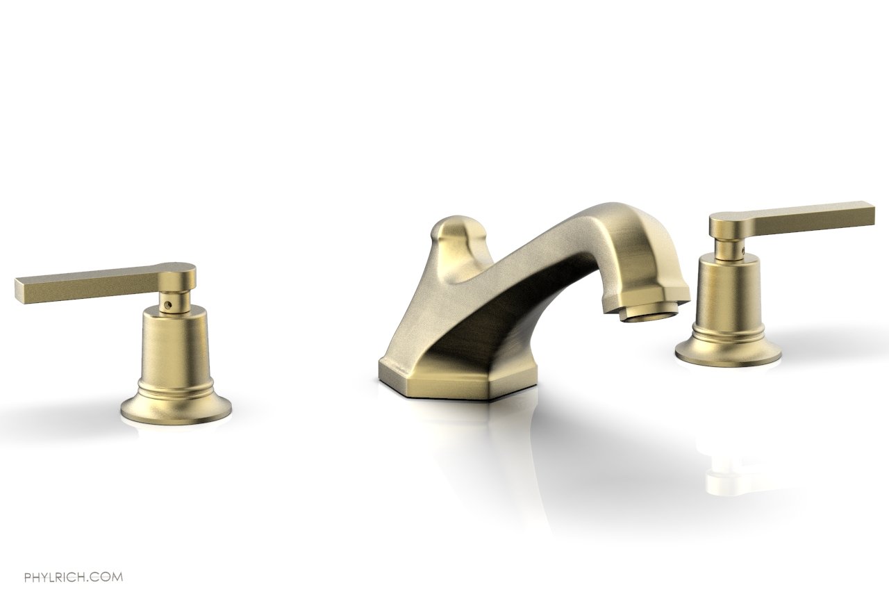 HEX MODERN Deck Tub Set with Lever Handles 501.41 - Premium Bathroom Faucet for Modern Homes, Perfect for Spa-Like Showers and Relaxing Baths