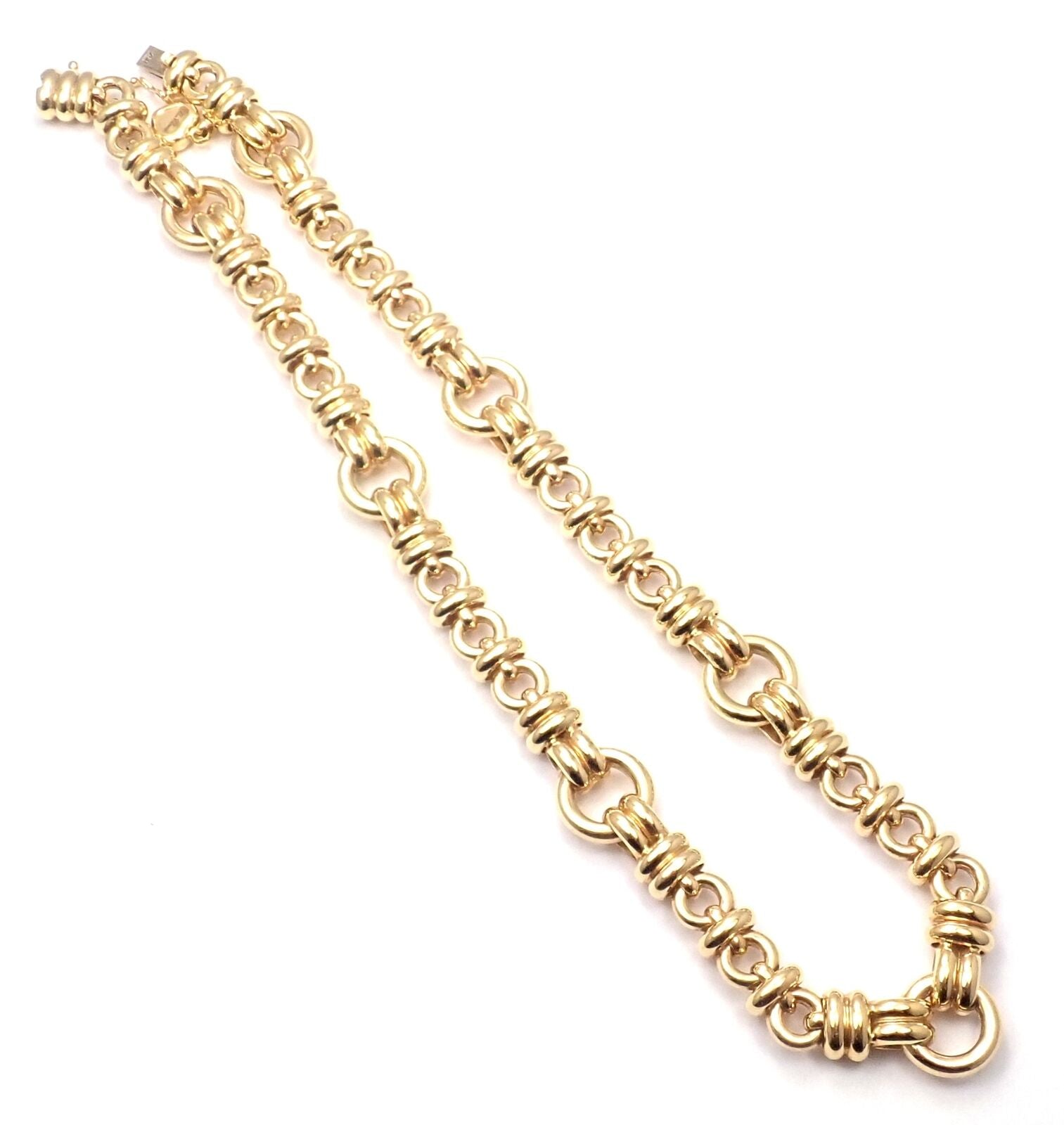 Authentic Chopard Les Chaines 18k Yellow Gold Link Necklace - Luxury Women's Jewelry for Special Occasions & Gifts