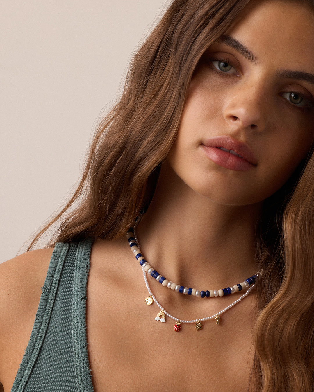 Lucky Mini Charm Necklace - Dainty Gold Pendant Jewelry for Women, Perfect for Everyday Wear & Gift Giving | Birthday, Anniversary, Valentine's Day Present