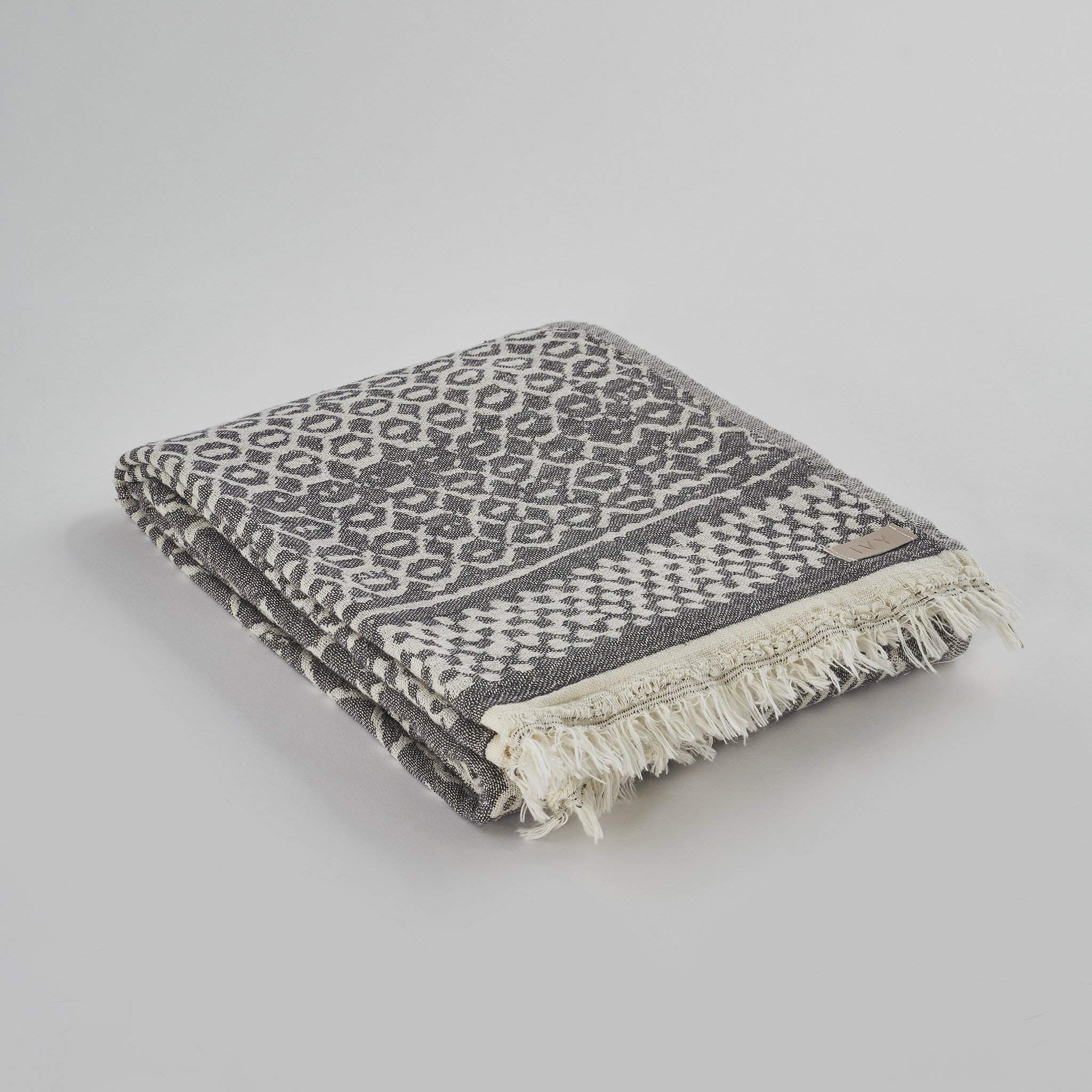 Premium Handloom Beach Towel Set of 2 - Soft, Absorbent & Quick-Dry - Perfect for Pool, Beach, Vacation & Yoga