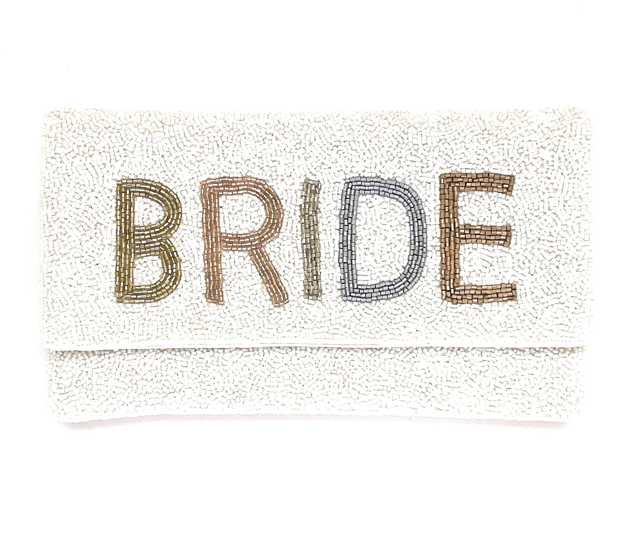 TWINE AND LOVE Luxury Bride Clutch Purse - Elegant Wedding Gift for Bride, Bridesmaid, or Bride-to-Be - Perfect for Engagement Parties, Bridal Showers & Wedding Day Accessories