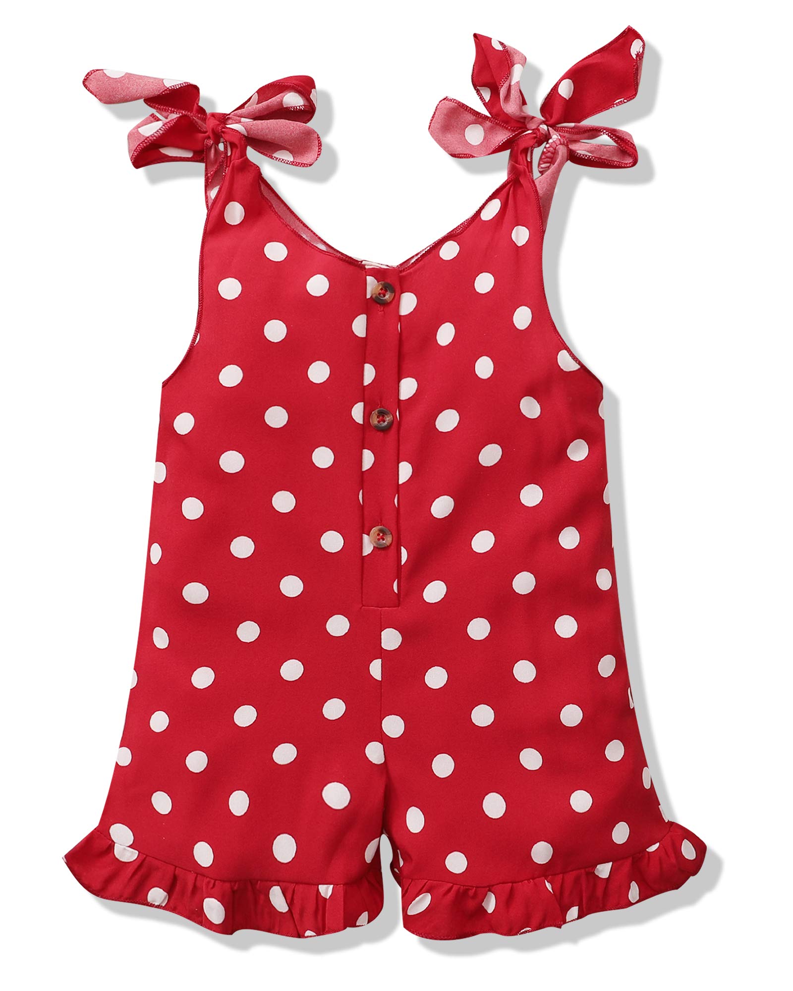 **Adorable Toddler Baby Girl Summer Romper Set - Sleeveless Jumpsuit with Shorts for Playtime & Outdoor Adventures**