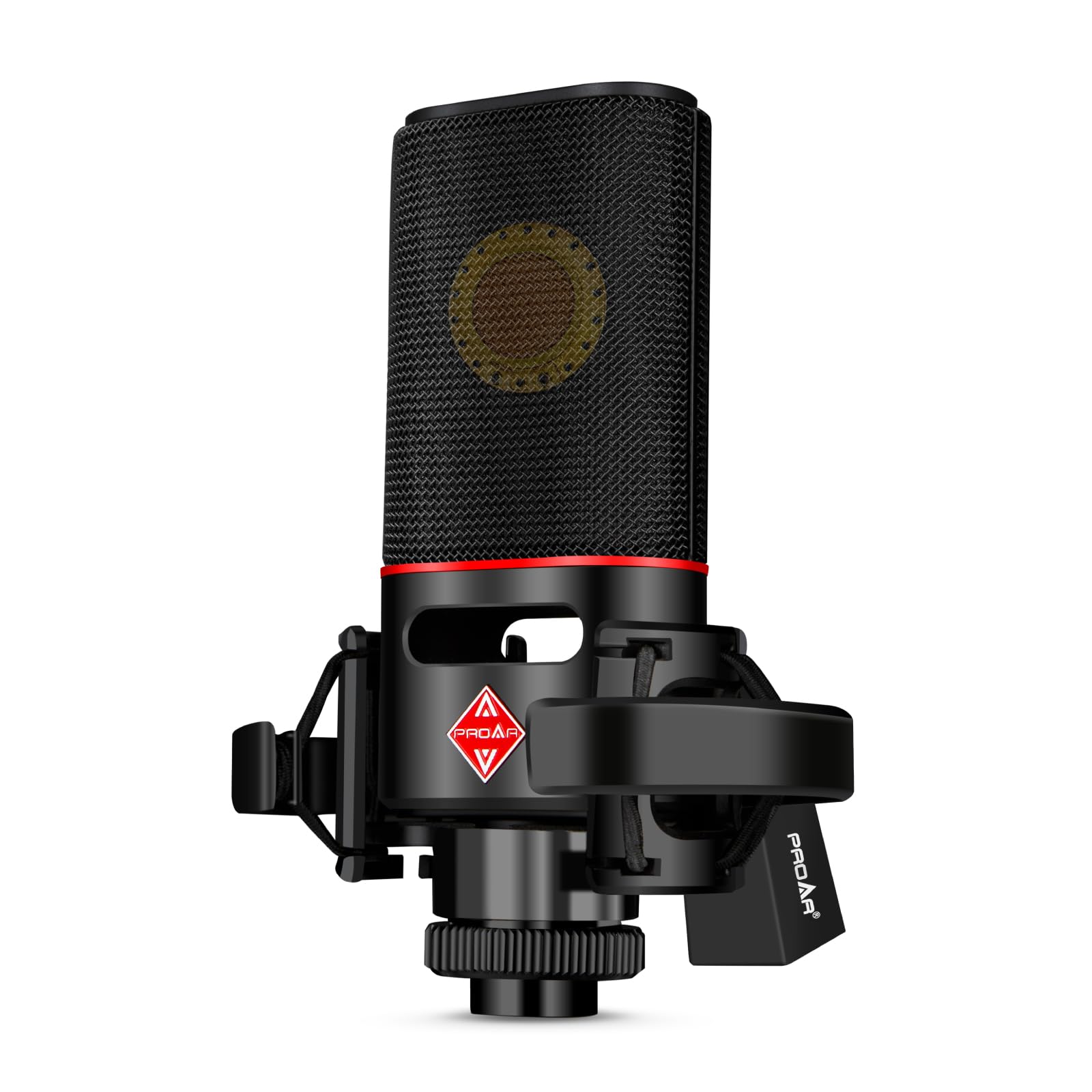 Professional XLR Cardioid Condenser Microphone with 25mm Large Diaphragm - Studio Quality Recording for Podcasting, Streaming, Gaming, ASMR, Voice Over & Vocals - Perfect for Home Studios, Content Creators & Professional Recording