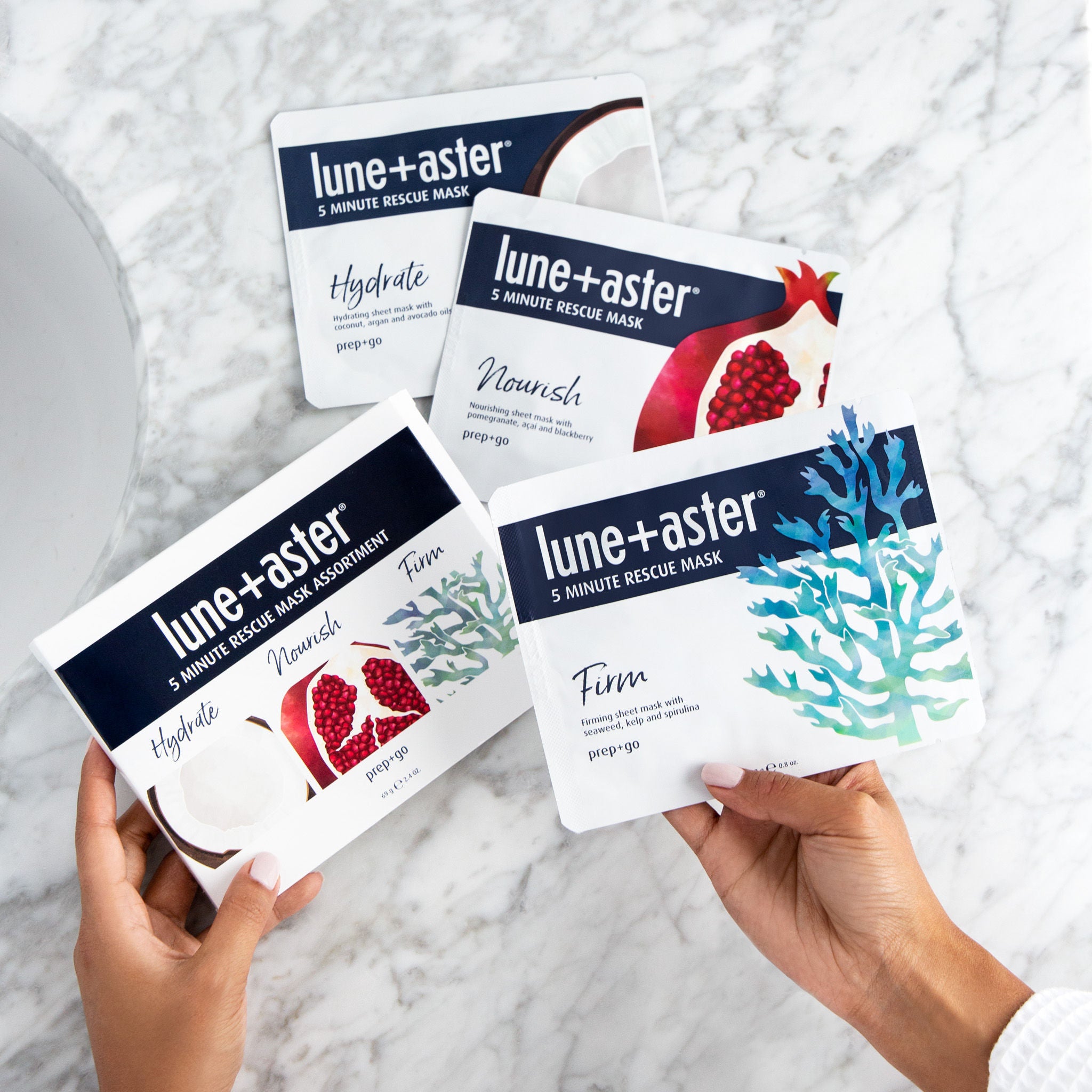 5 Minute Rescue Mask Trio Set - Hydrating, Firming & Nourishing Facial Masks for Glowing Skin | Perfect for Spa Night, Self-Care Routine & Travel Skincare