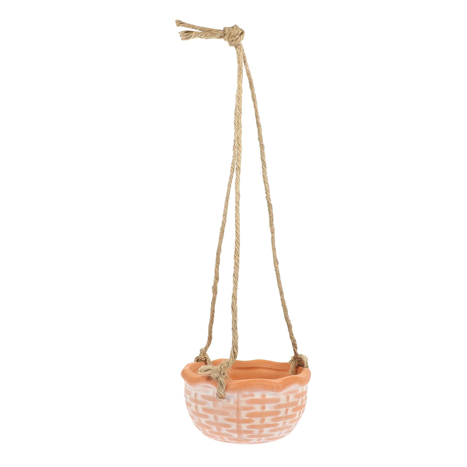 Yardwe Ceramic Hanging Planter with Drainage Holes - Boho Decorative Flower Pot for Indoor Plants, Succulents & Air Plants - Perfect for Home, Garden, Balcony & Patio Decor