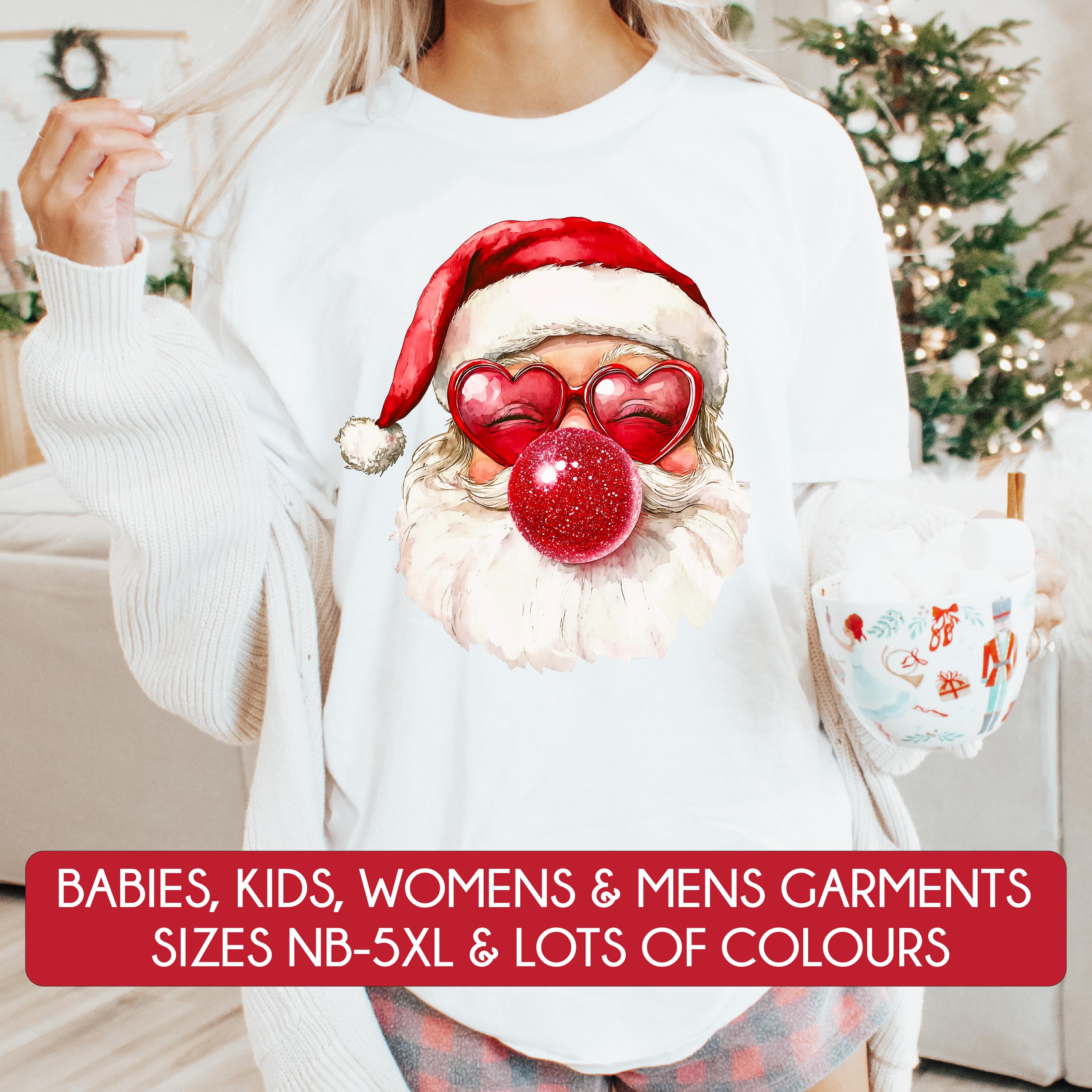 Vintage Santa Christmas T-Shirt - Multiple Colors Available - Perfect for Holiday Parties & Festive Family Gatherings