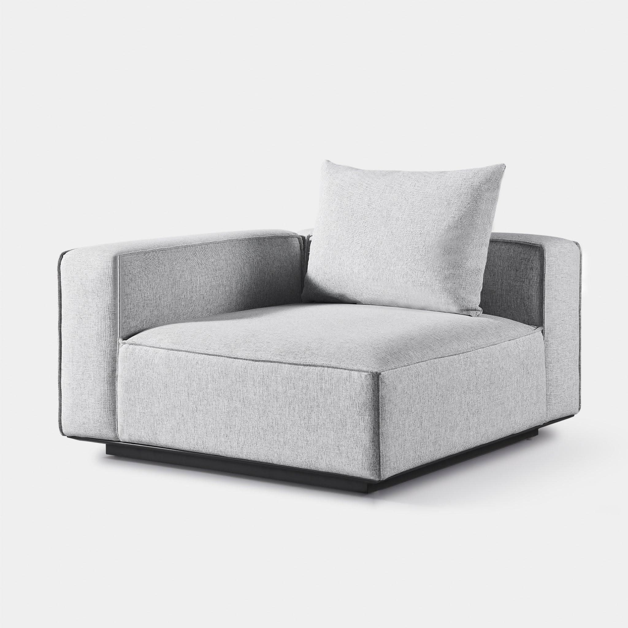 Santorini Outdoor Corner Left Sectional Sofa Set - Waterproof Wicker Patio Furniture for Garden, Poolside, Backyard & Balcony - Comfortable All-Weather Lounge Seating