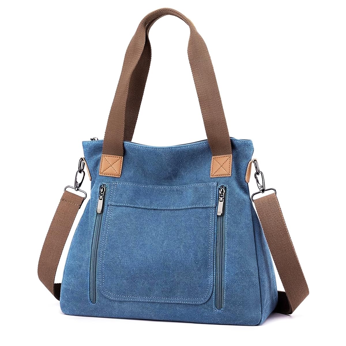 PALAY® Women's Canvas Tote Bag - Large Capacity Handbag with Detachable Shoulder Strap | Perfect for Work, Travel, Shopping & Daily Use