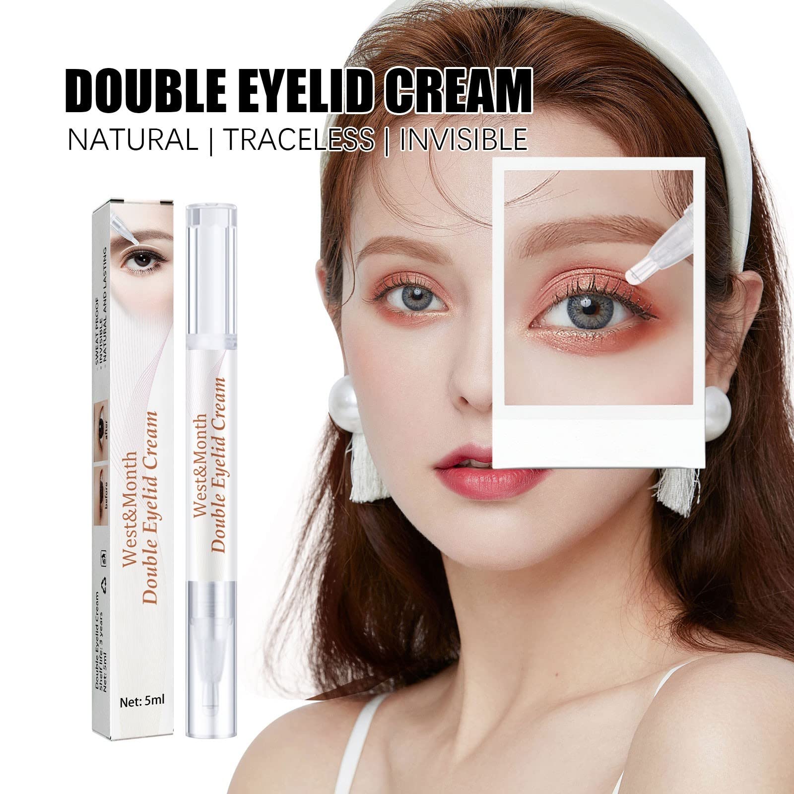 Dean Koontz The Eyes of Darkness 1981 Novel | Invisible Double Eyelid Glue & Styling Cream Stick | Long-Lasting Eyelid Tape & Serum | Eye Makeup Gifts for Women & Grandma | Perfect for Asian Beauty Routine & Special Occasions