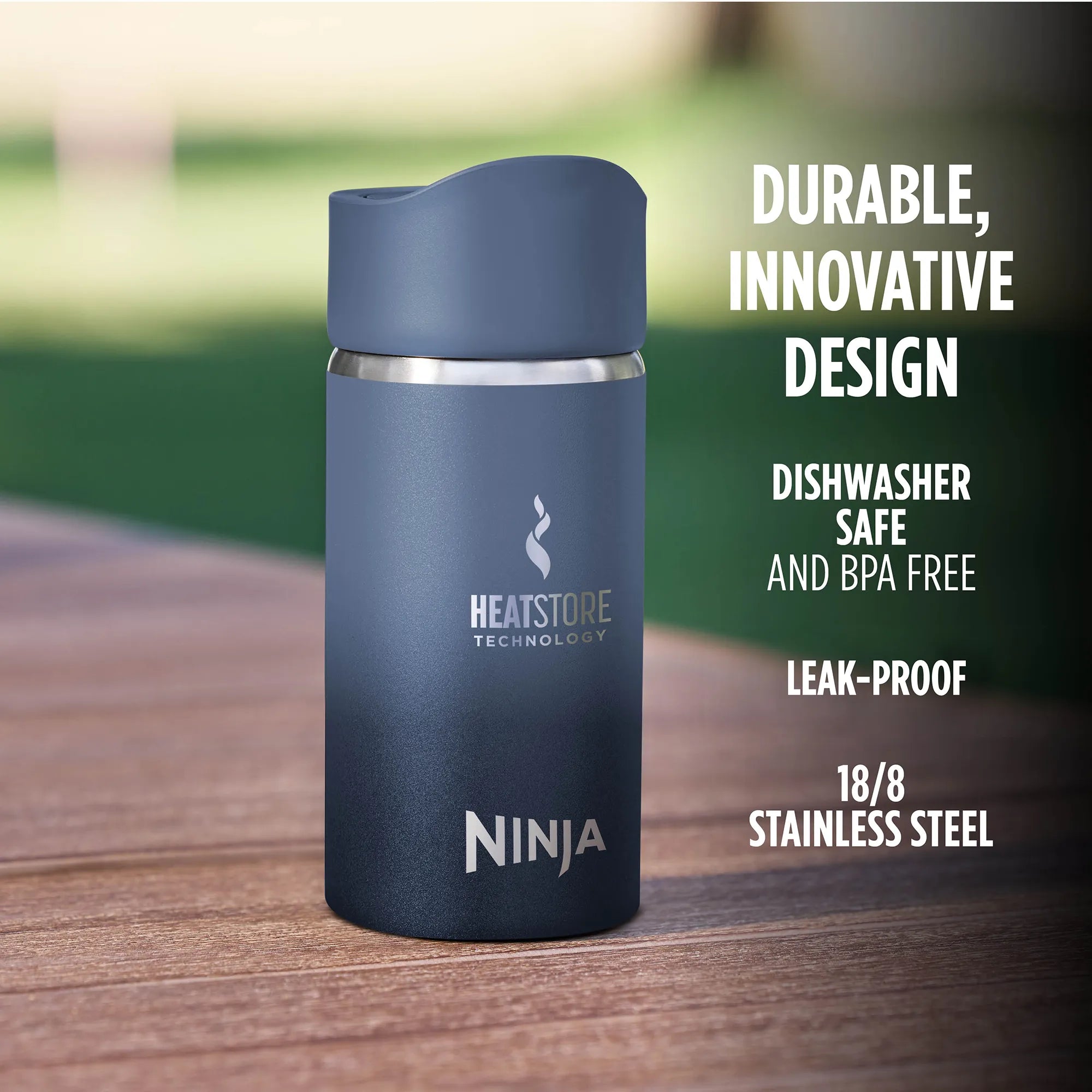 Ninja Sip Perfect 354ml Insulated Stainless Steel Water Bottle - Leak Proof, BPA Free, Keeps Drinks Hot/Cold for 24 Hours - Ideal for Gym, Hiking, Office & Travel