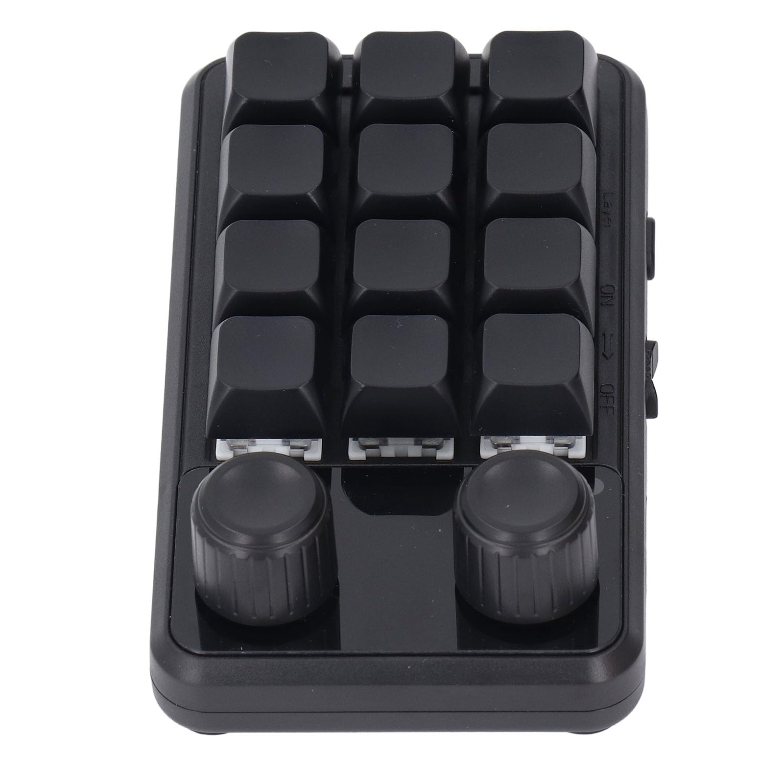 Hyuduo RGB Backlit Mechanical Gaming Keyboard with Blue Switches - 2.4G Wireless, 12 Programmable Macro Keys - Perfect for PC Gaming, Office Work & Typing Enthusiasts