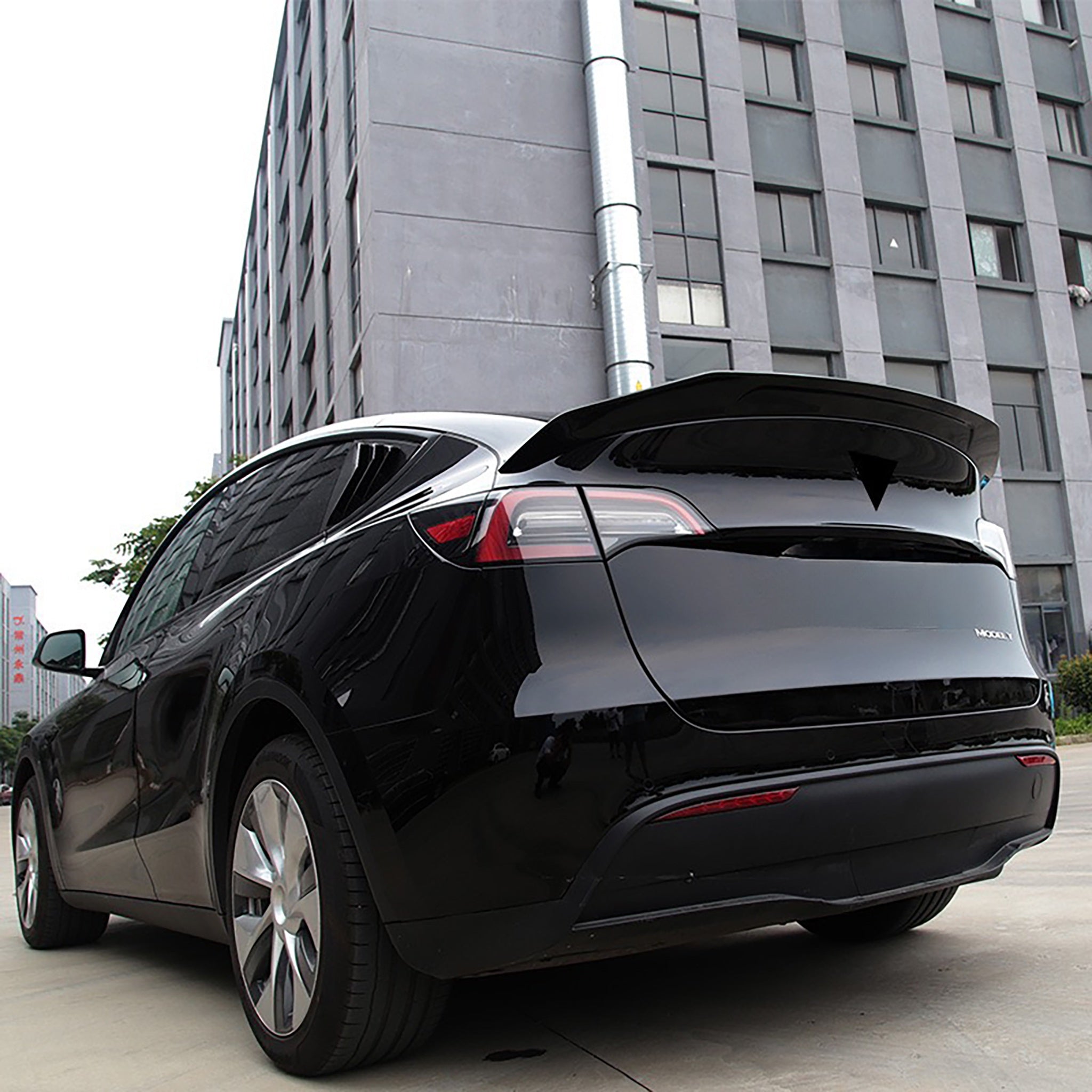High Performance Tesla Model Y Rear Spoiler Wing - ABS Plastic Aerodynamic Car Accessory for Enhanced Style & Downforce | Perfect for Street Racing & Custom Car Shows