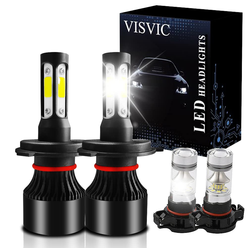 VISVIC LED Headlight Kit for Toyota Tundra 2014-2020 - 9003/H16 Bulbs, 6500K Cool White - Easy Install for Better Night Driving