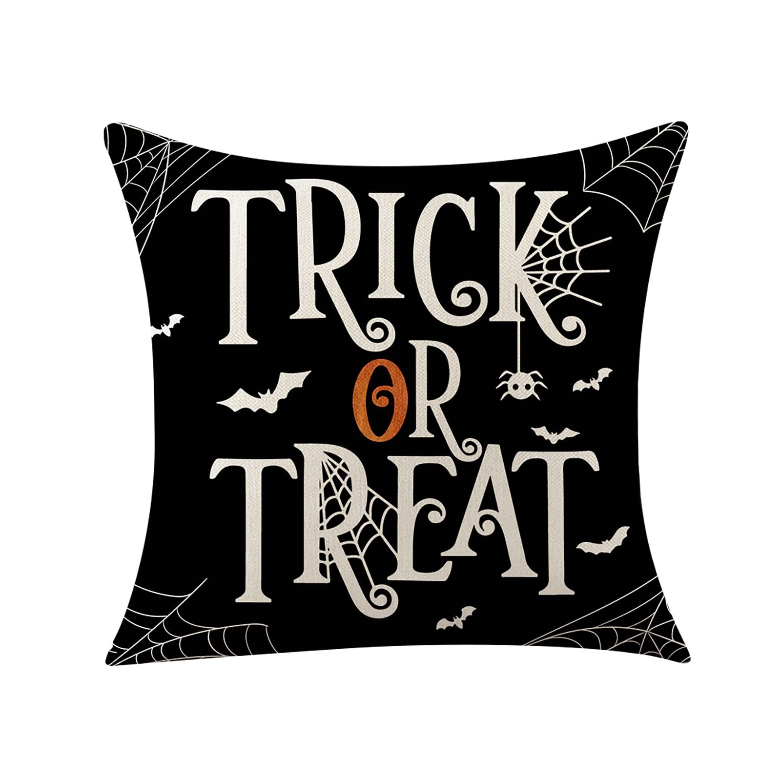 Halloween Throw Pillow Covers - Spooky Ghost & Pumpkin Printed Decorative Cushion Cases for Sofa, Bed, Chair - Perfect for Halloween Home Decor & Party Decorations