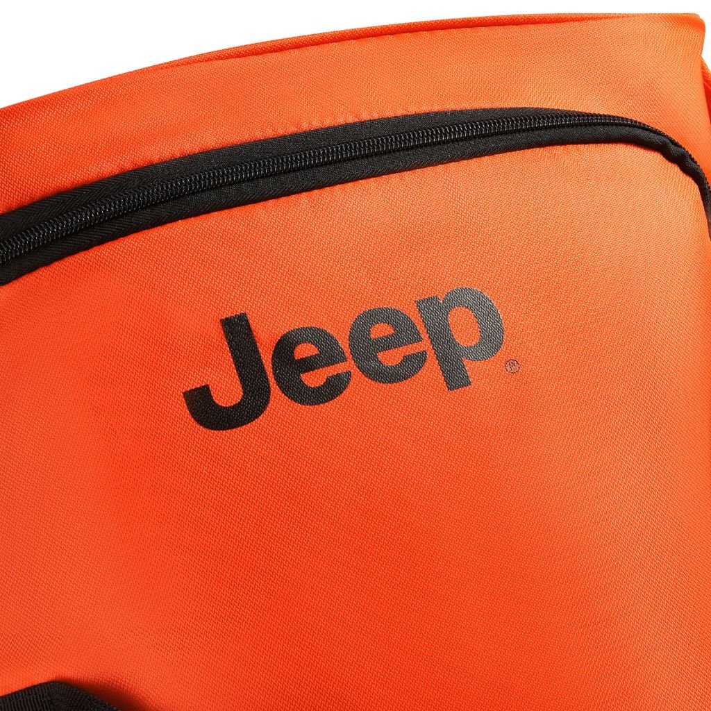 Jeep 83cm Duel Wheel Lightweight Large Duffle Bag - Orange | Waterproof Travel Duffel for Gym, Camping & Outdoor Adventures