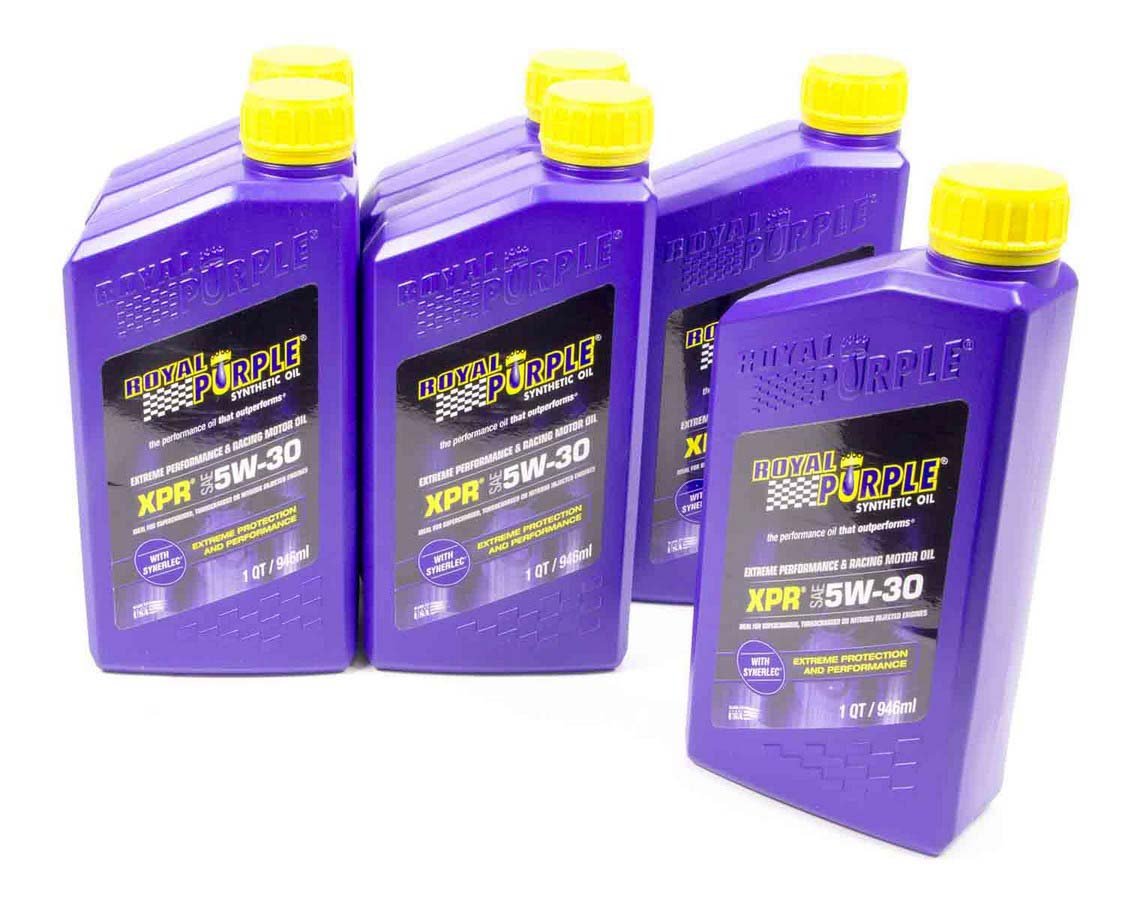 Royal Purple Extreme Performance Racing 5W30 Motor Oil - 1 Quart (Case of 6) | Premium Synthetic Engine Oil for High-Performance Vehicles | Ideal for Racing, Turbocharged Engines & Heavy-Duty Use