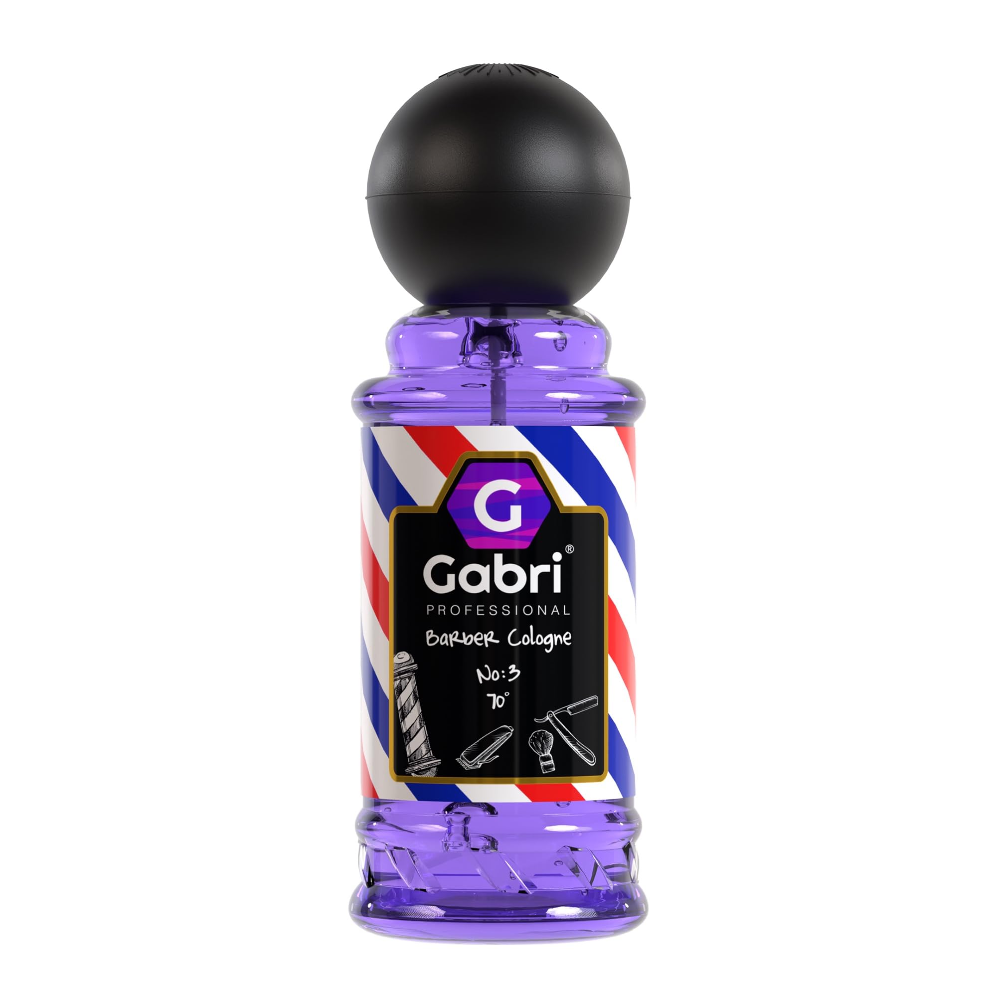 Premium Gabri Men's Cologne 250ml - Eau De Cologne & Aftershave with Vanilla, Tonka Bean & Frankincense - Barber Shop Scent for Relaxation & Refreshment - Perfect for Daily Wear, Special Occasions & Gifting